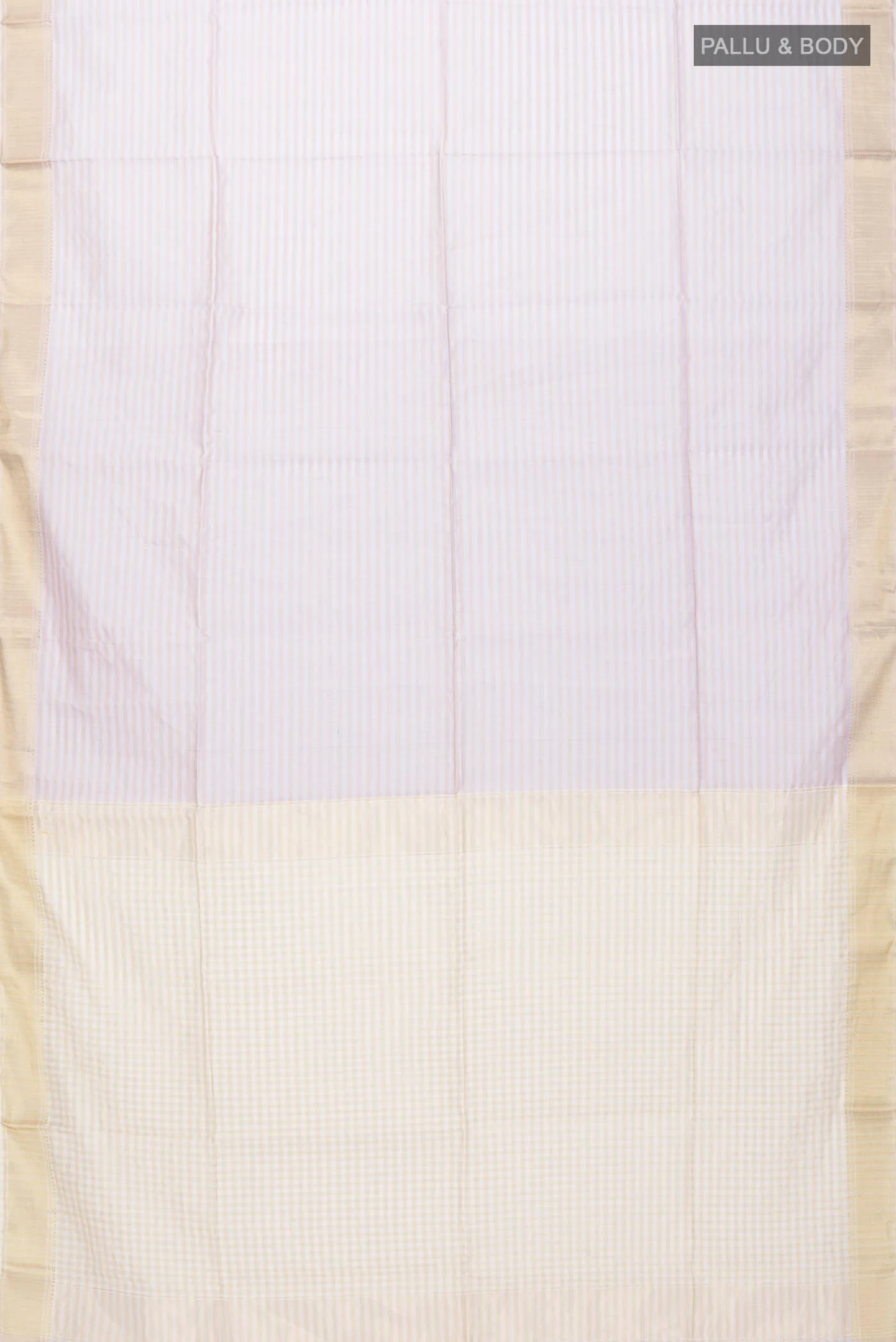 Lavender Maheshwari Silk Cotton Saree - Image 5