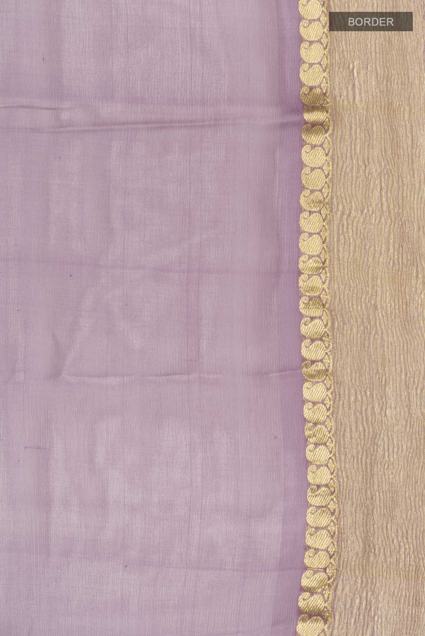 Lavender Mysore Chiffon Saree - Image 3