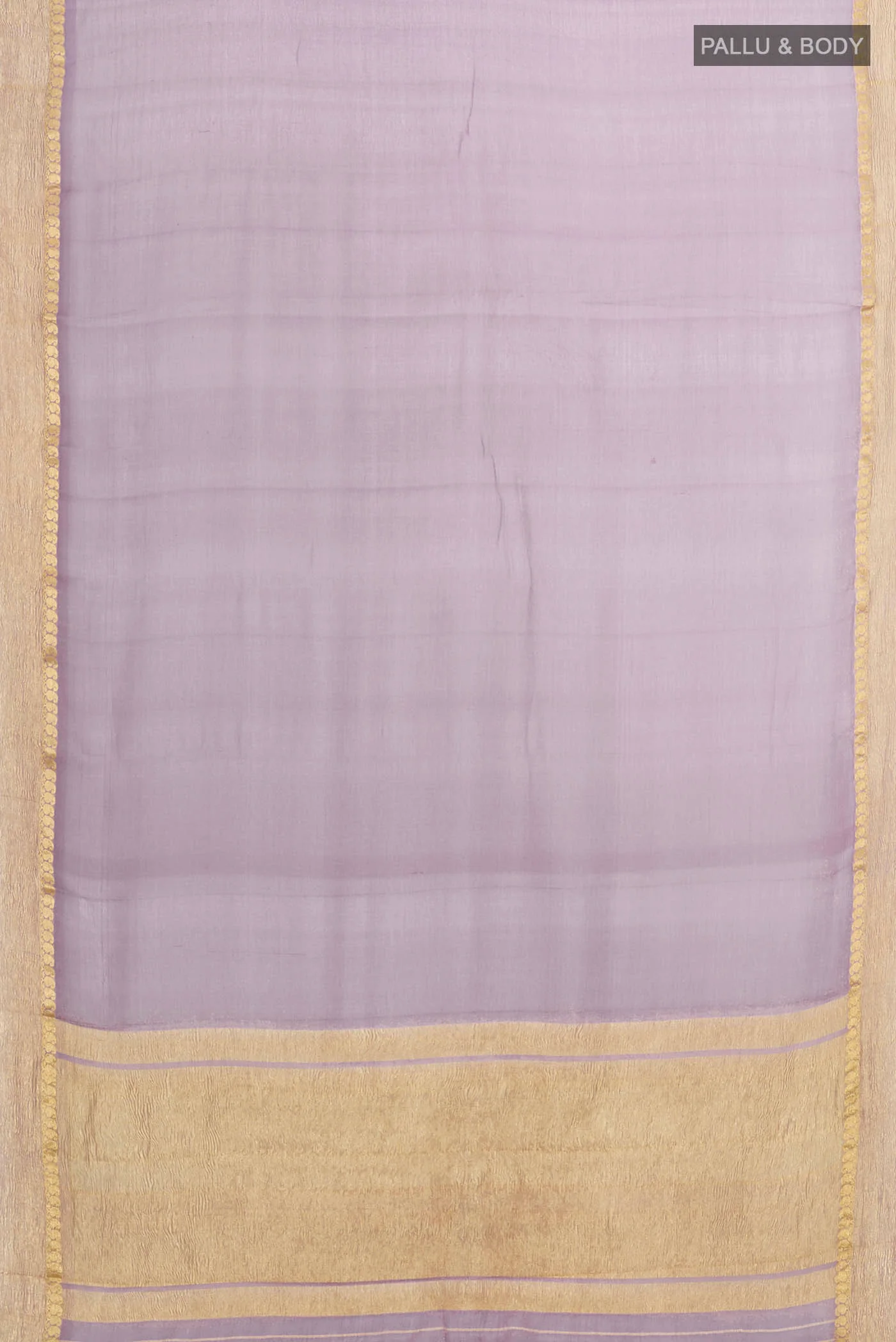 Lavender Mysore Chiffon Saree - Image 5
