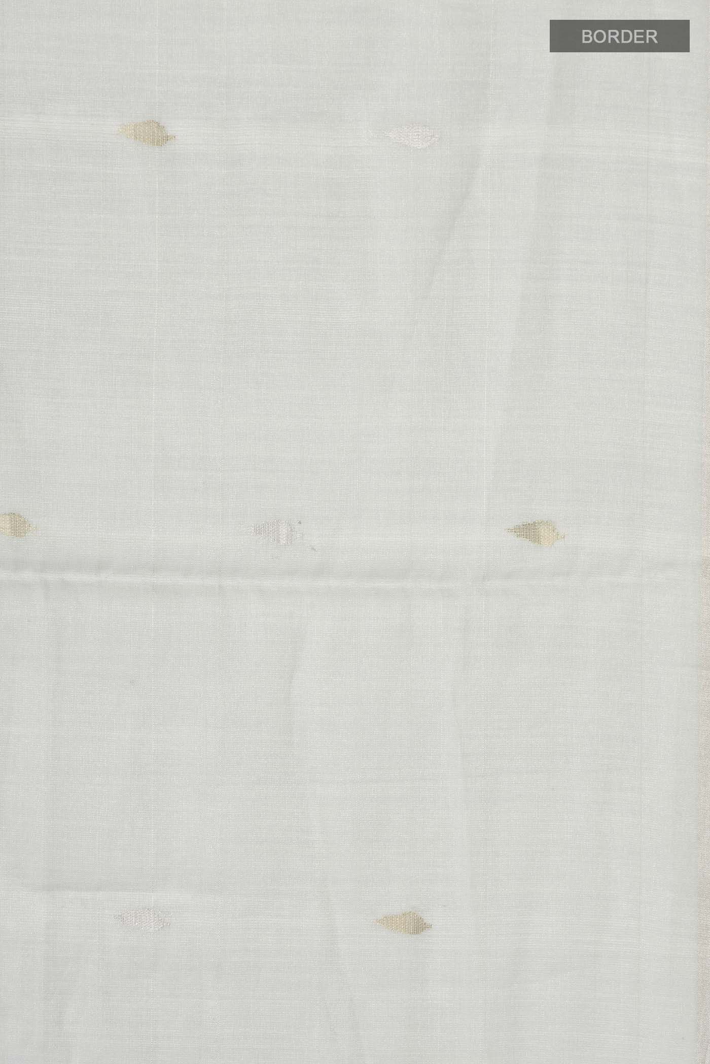 Light Blue Bhagalpuri Tussar Silk Saree - Image 3