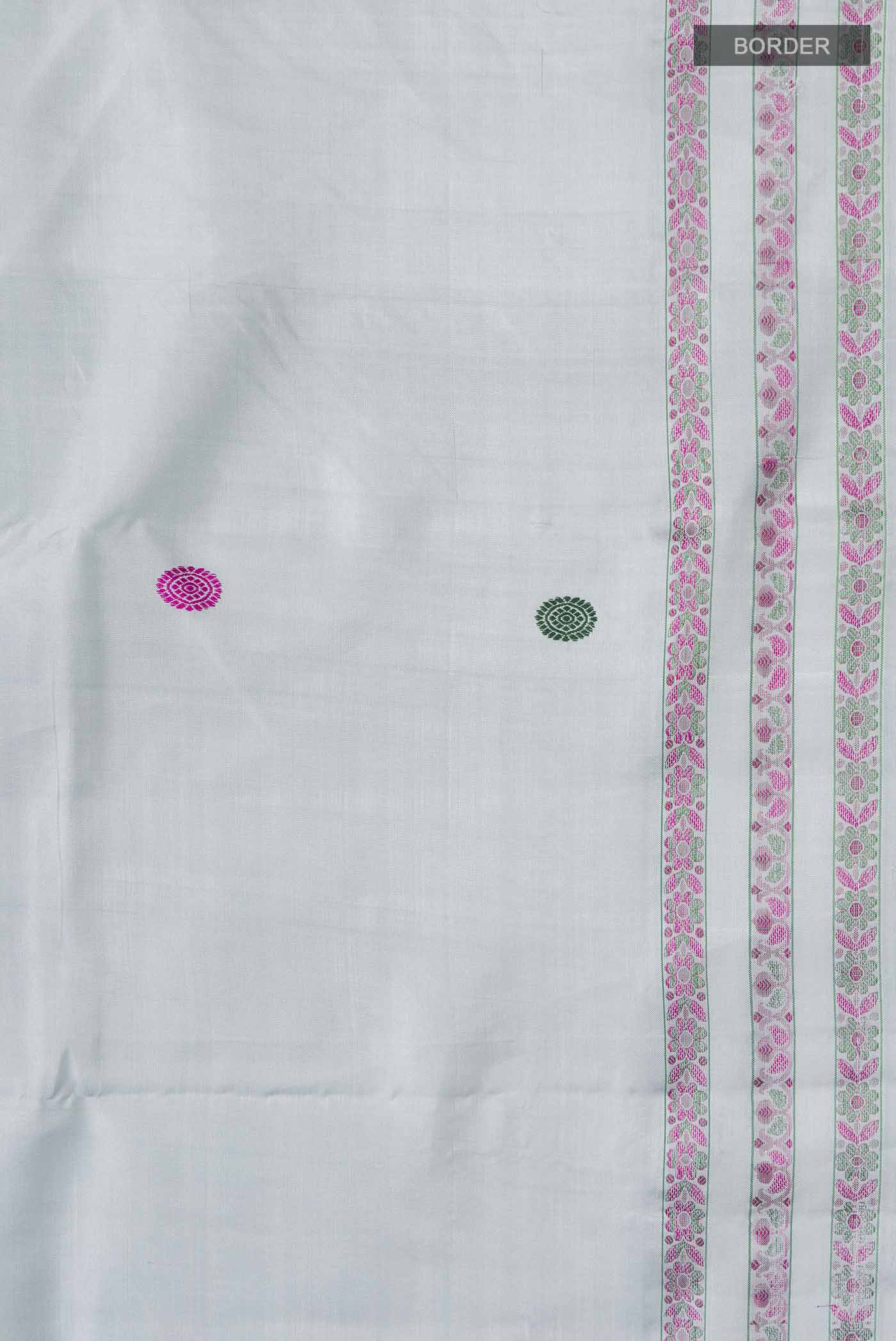 Light Blue Kanjivaram Silk Saree - Image 3