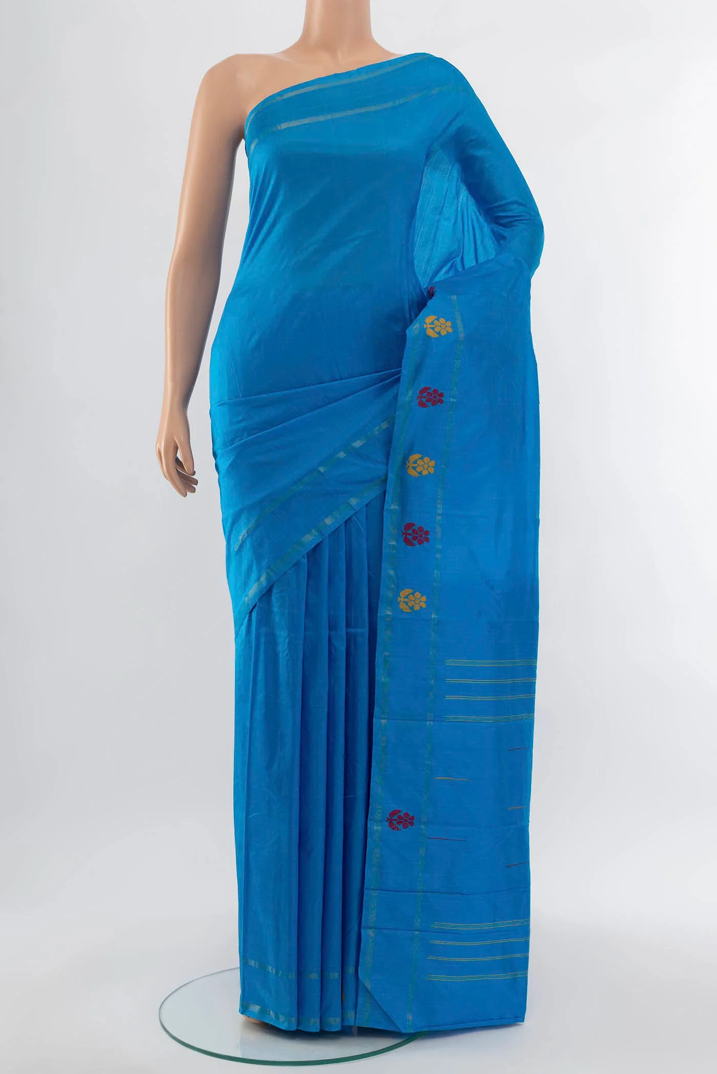 Light Blue Kanchipuram Silk Saree