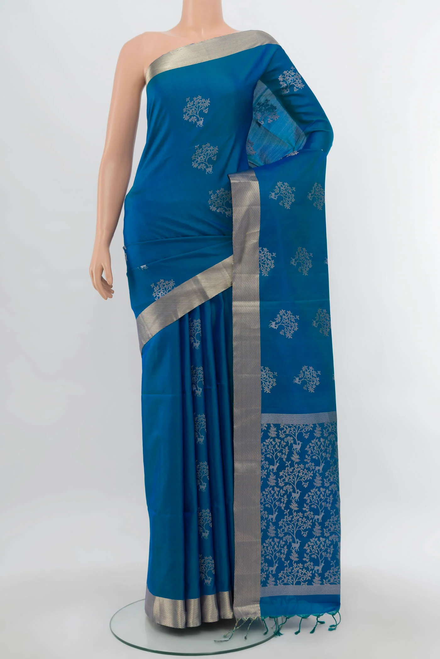 Blue Soft Silk Saree