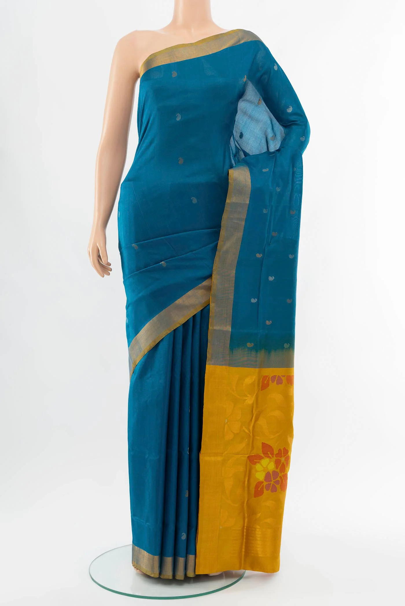 Light Blue Uppada Silk Saree