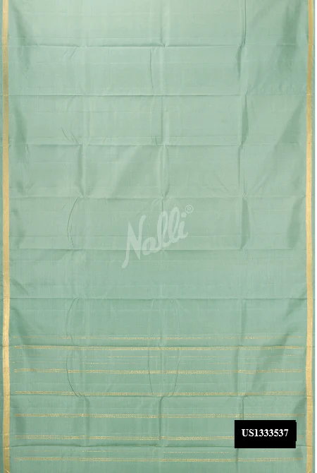 Light Green Dual Tone Kanchipuram Silk Saree
