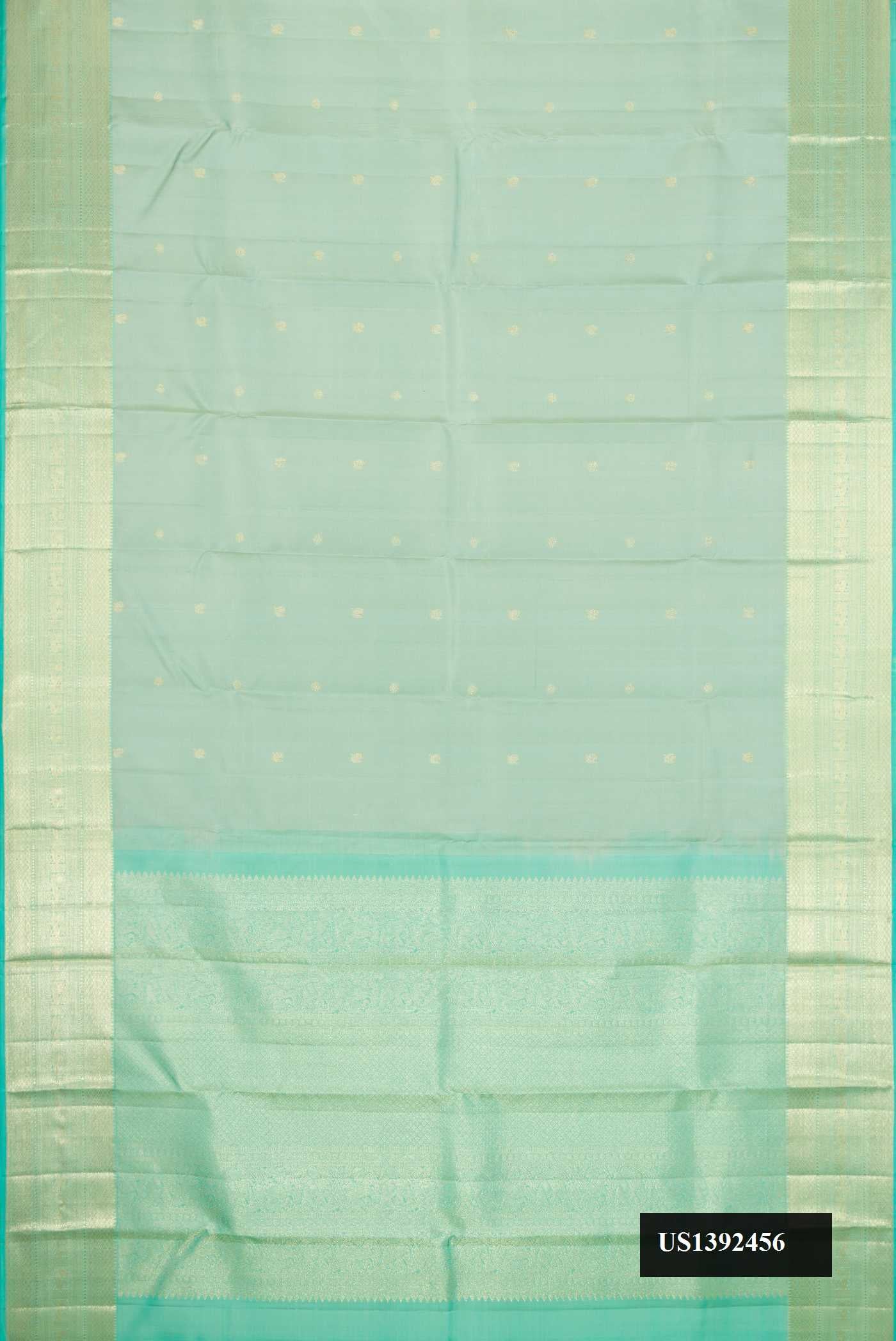 Light Green Dual Tone Kanchipuram Silk Saree