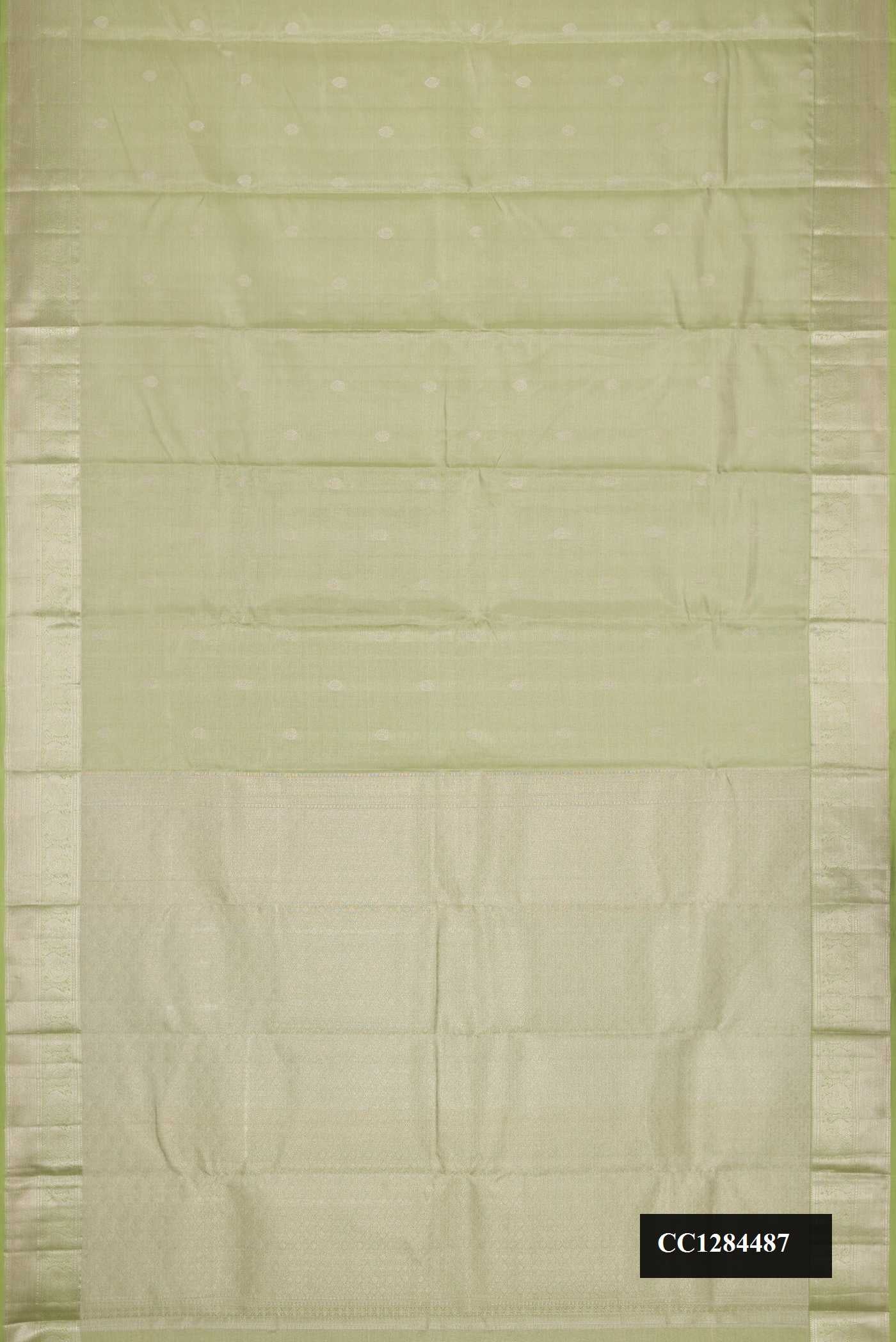 Light Green Dual Tone Kanchipuram Tissue Silk Saree