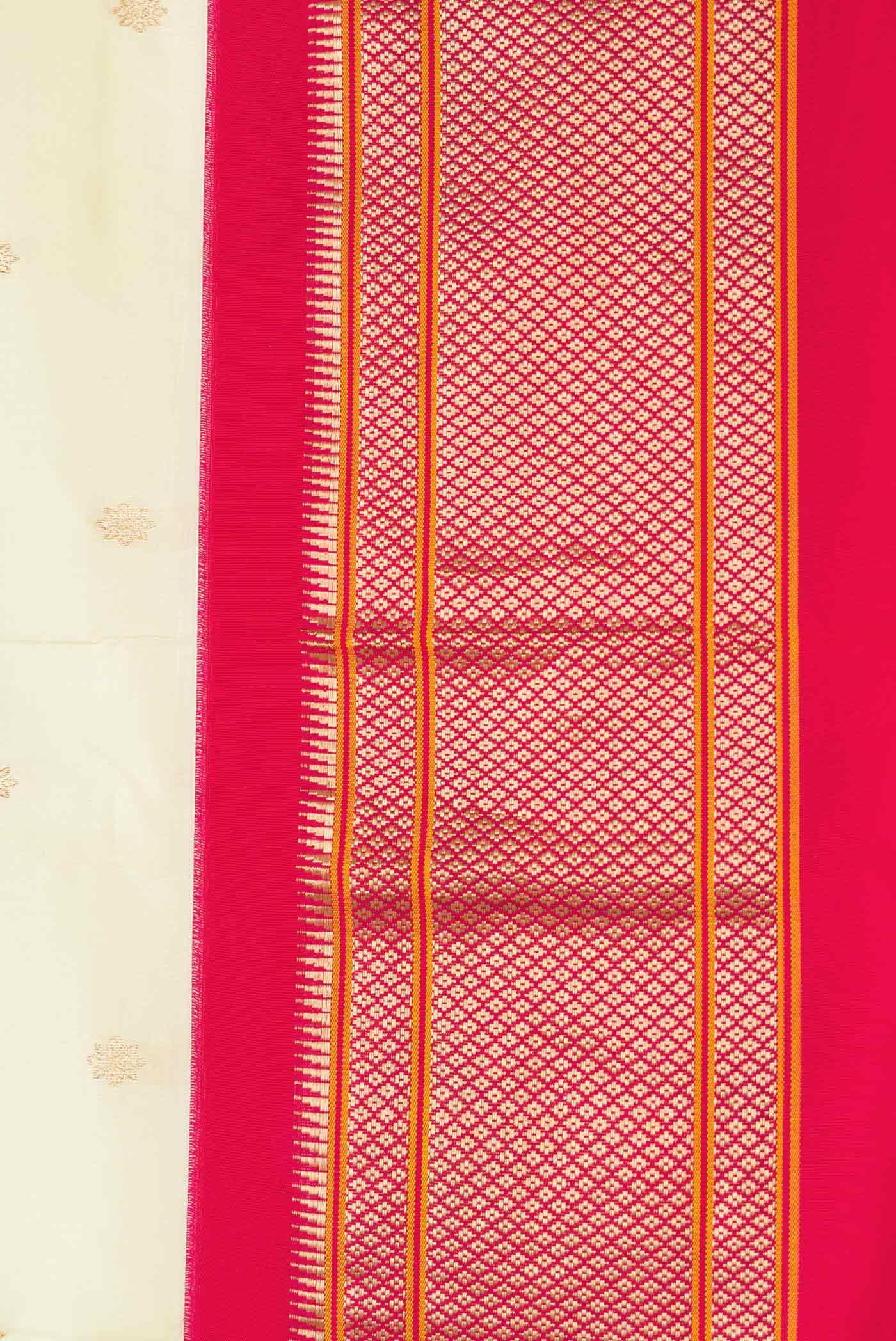 Yellow Paithani Silk Saree - Image 3