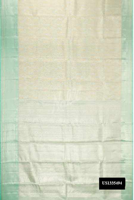 Light Green Kanchipuram Tissue Silk Saree