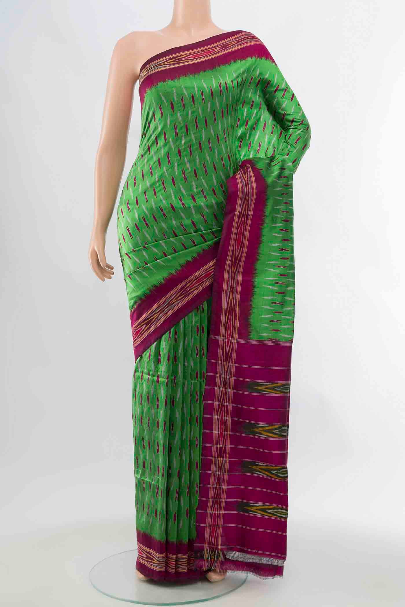 Light Green Pochampally Saree