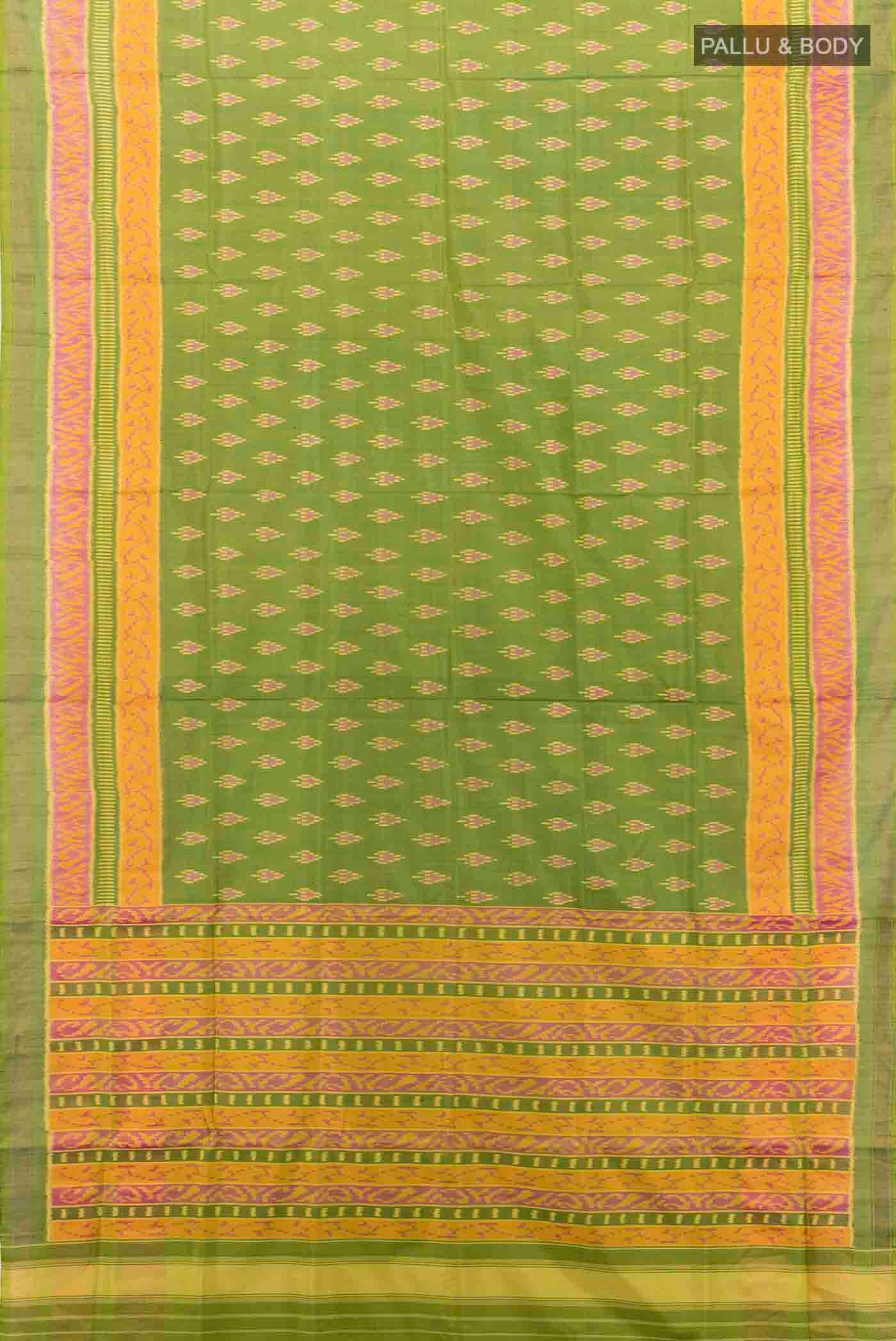 Green Rajkot Patola Silk Saree - Image 5