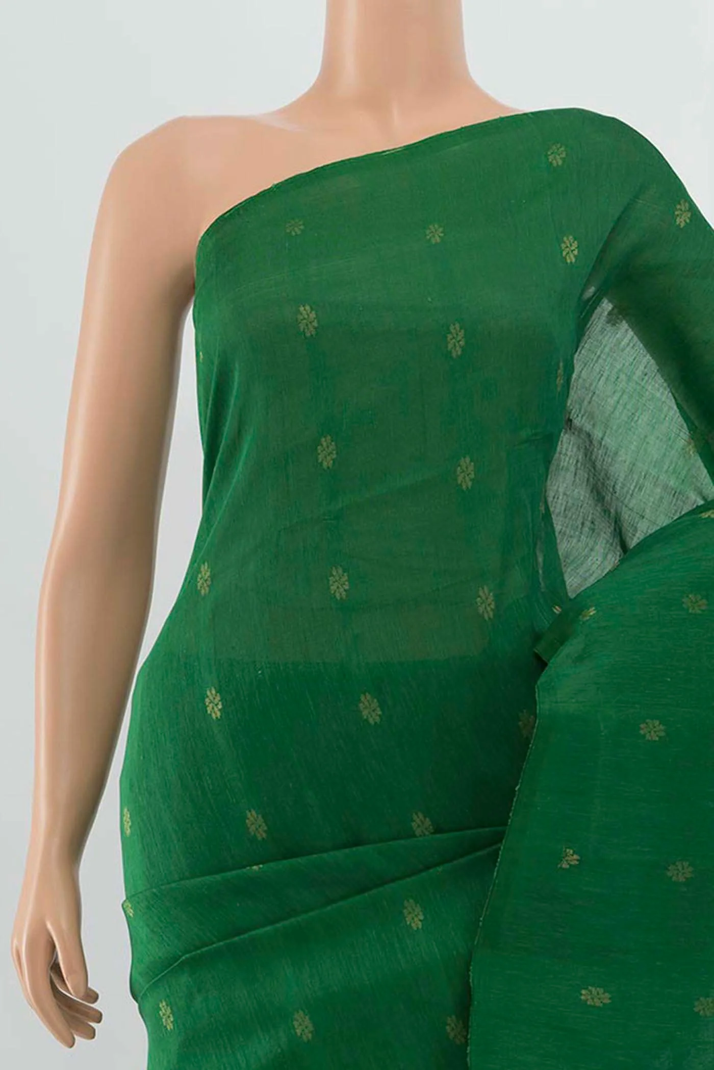 Light Green Soft Silk Saree - Image 2