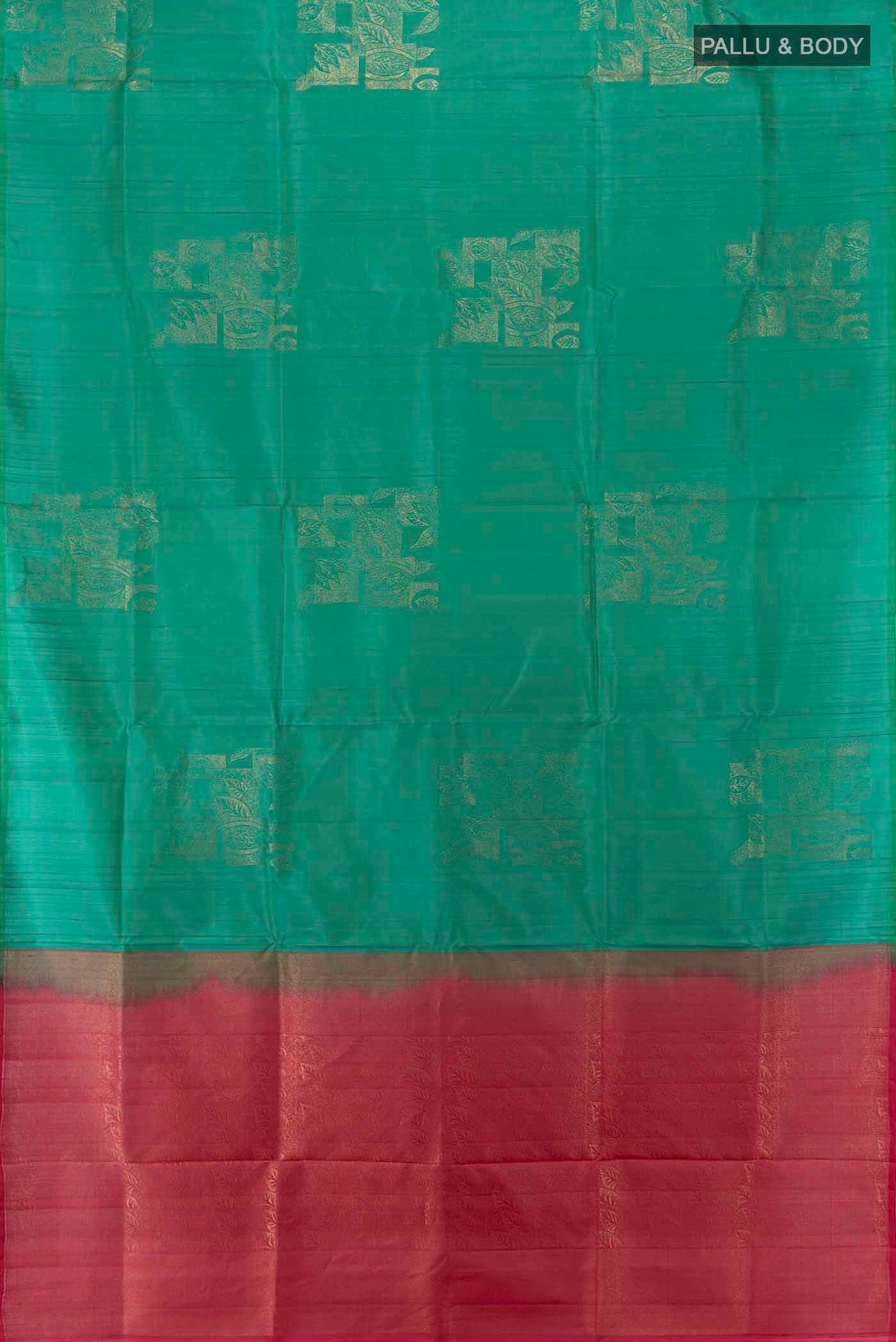 Light Green Soft Silk Saree - Image 3