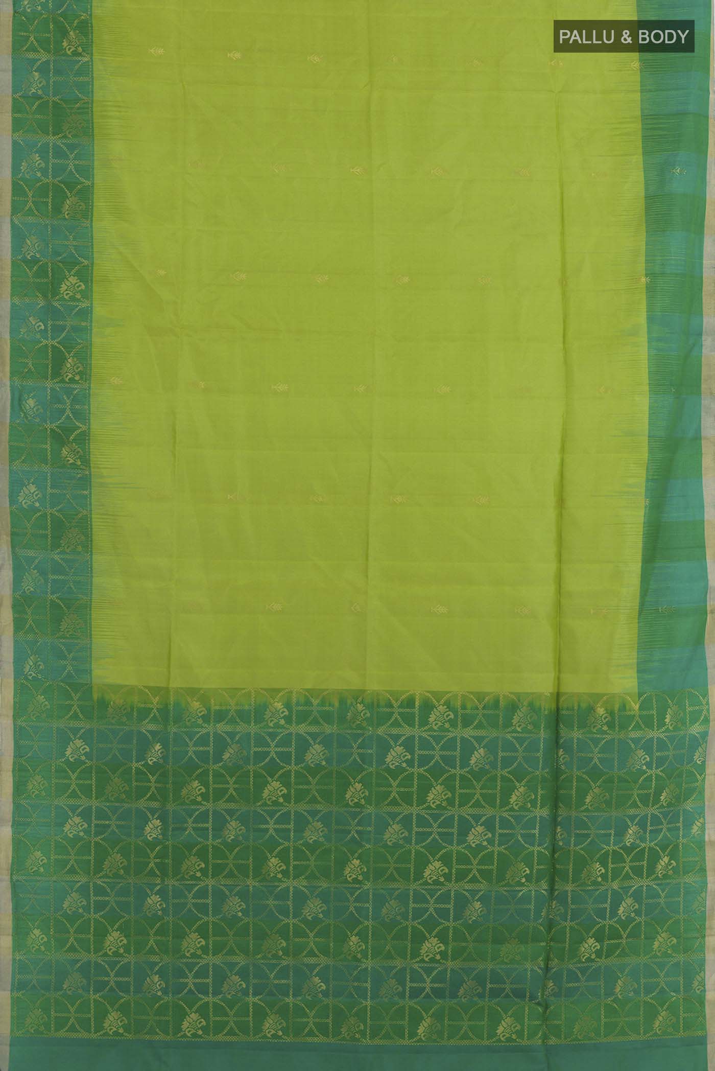 Light Green Soft Silk Saree - Image 3