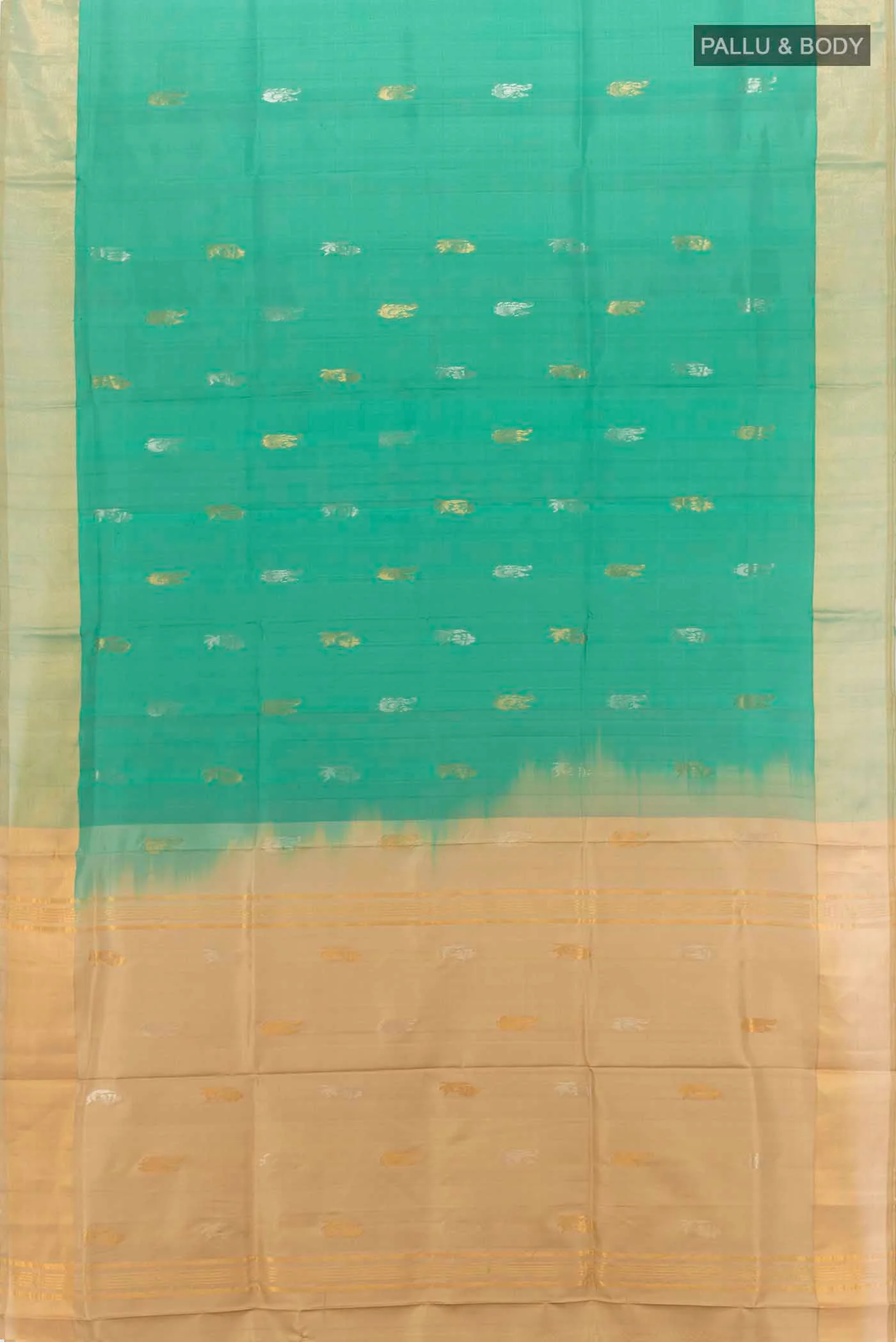 Green Uppada Silk Saree - Image 5