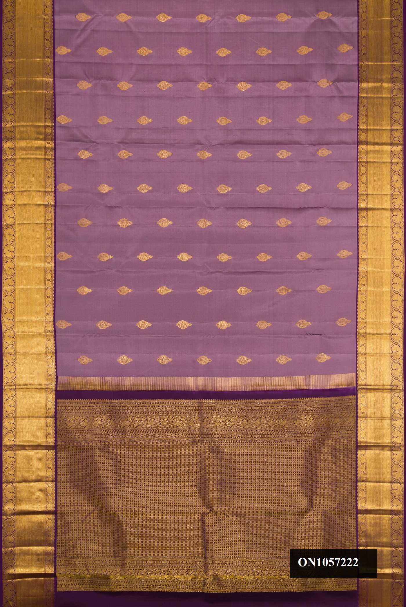 Lilac Dual Tone Kanchipuram Silk Saree