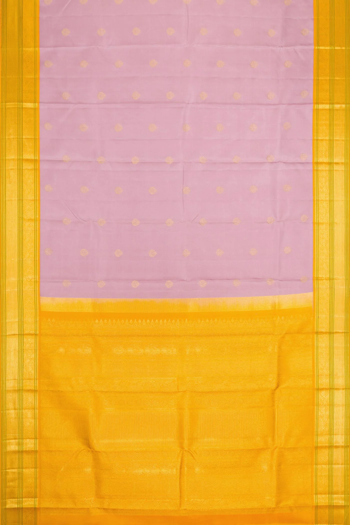 Lilac Dual Tone Kanchipuram Silk Saree - Image 6