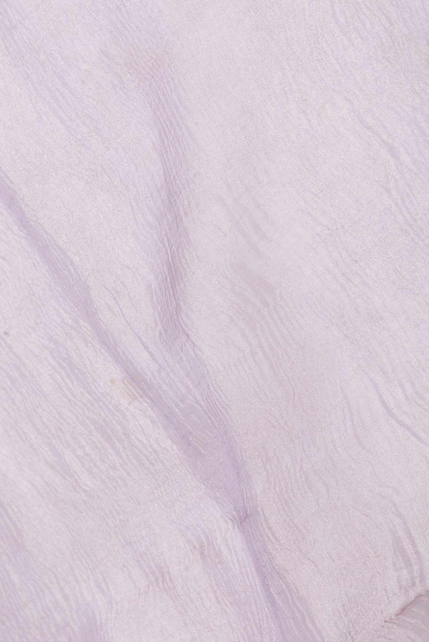 Lilac Dual Tone Organza Silk Saree - Image 2