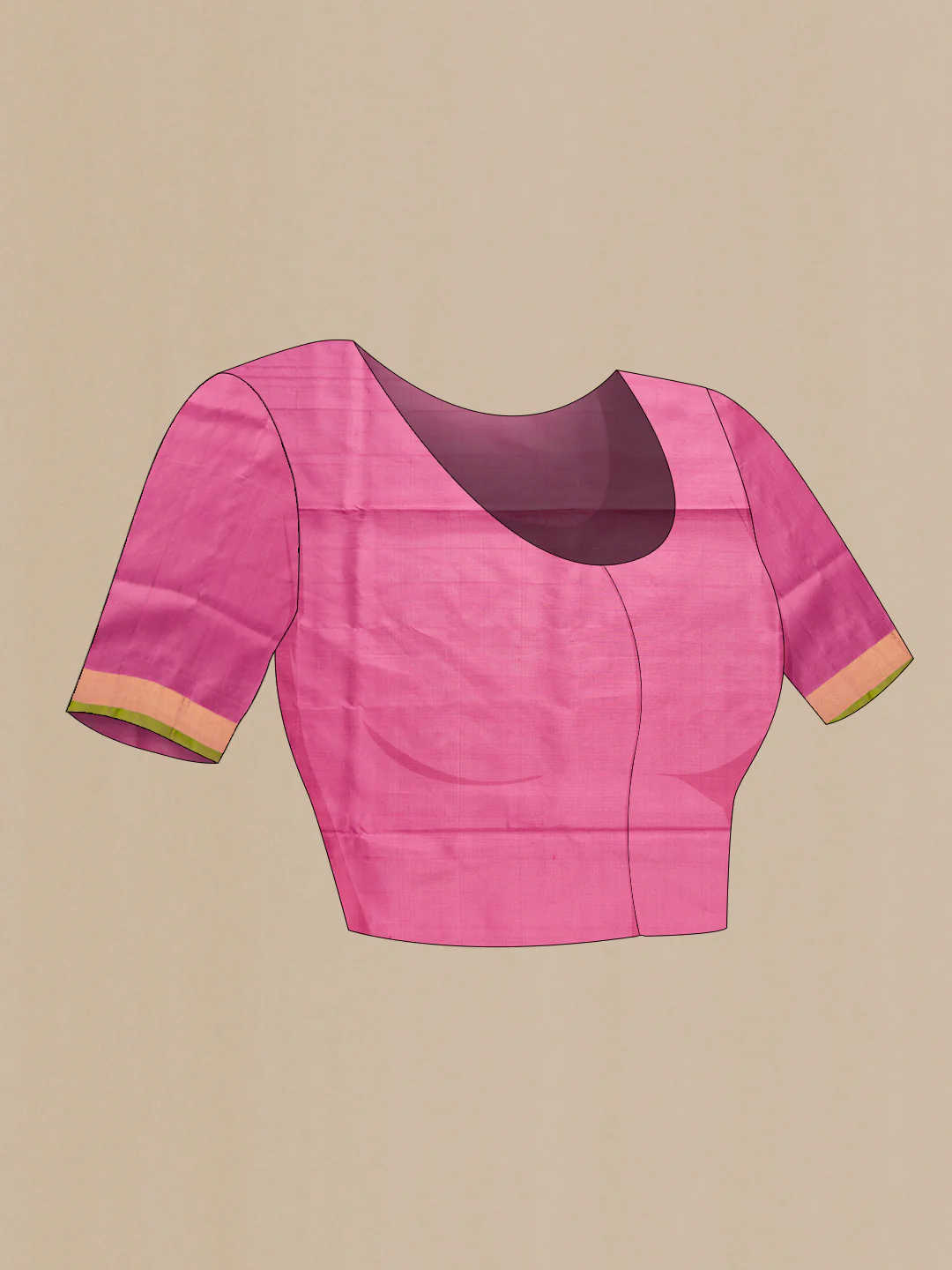 Pink Uppada Silk Saree - Image 6
