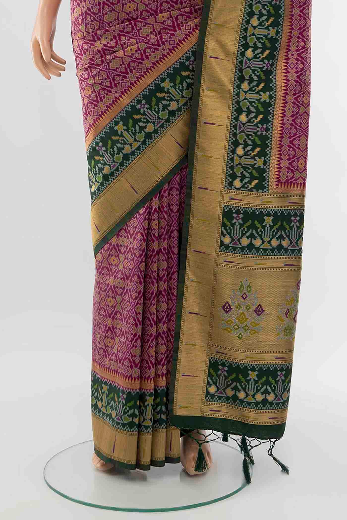 Magenta Art Silk Saree - Image 3