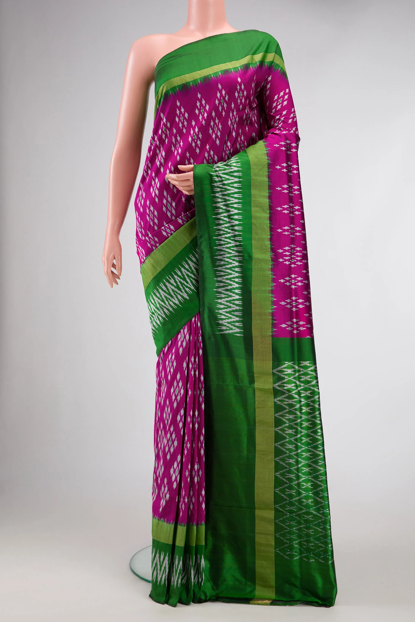 Purple Pochampally Silk Saree