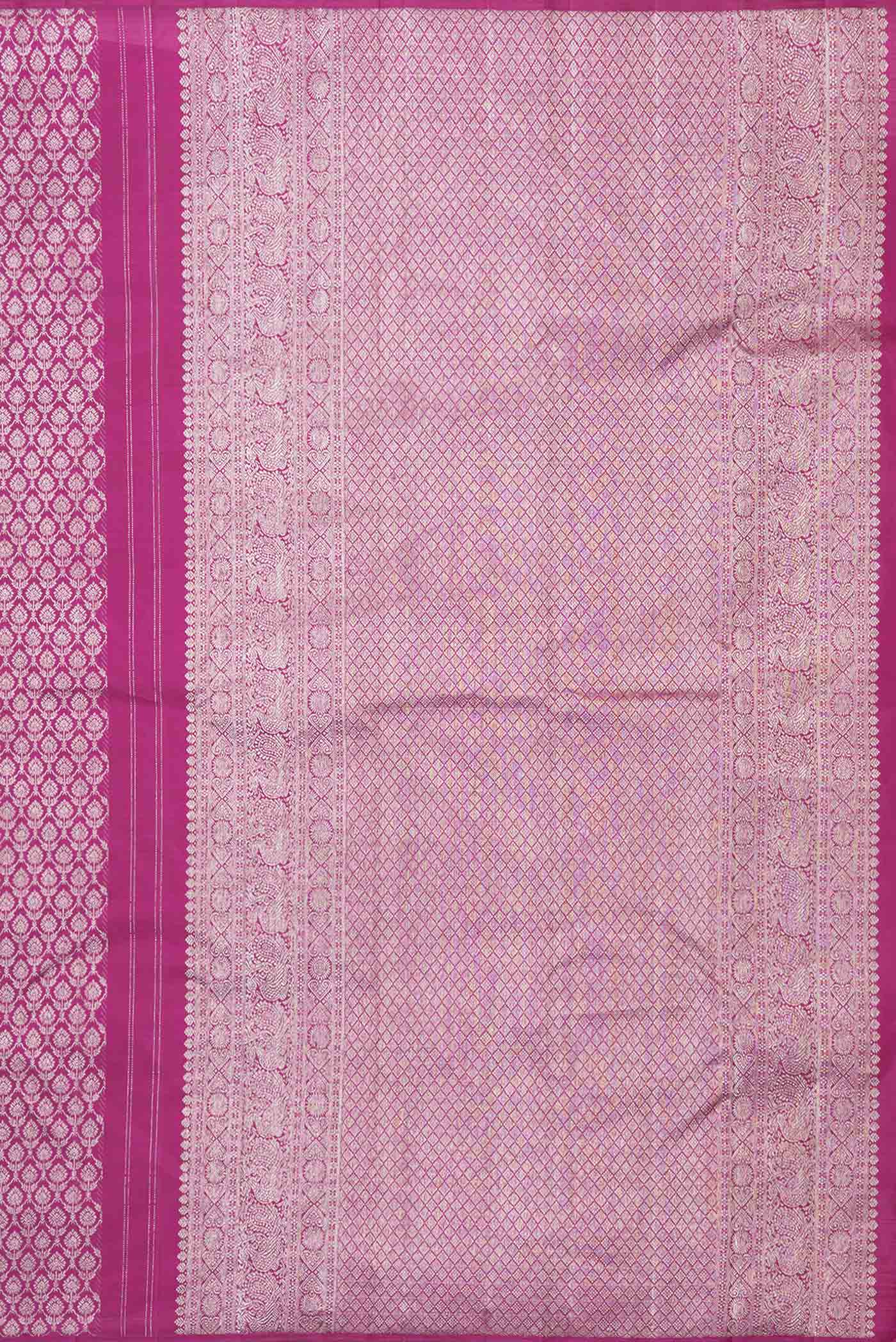 Magenta Dual Tone Kanjivaram Saree - Image 7