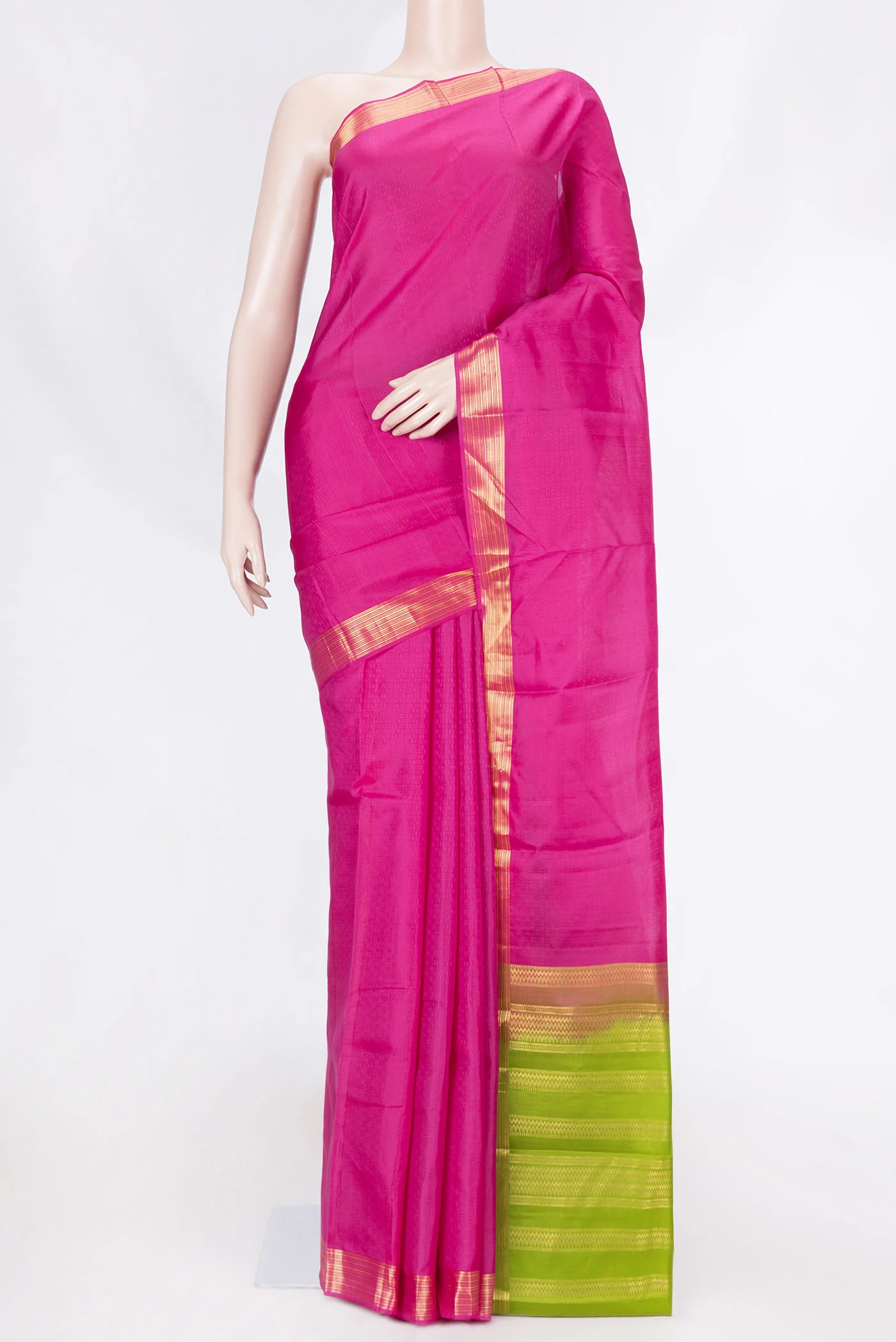 Magenta Dual Tone Kanchipuram Saree