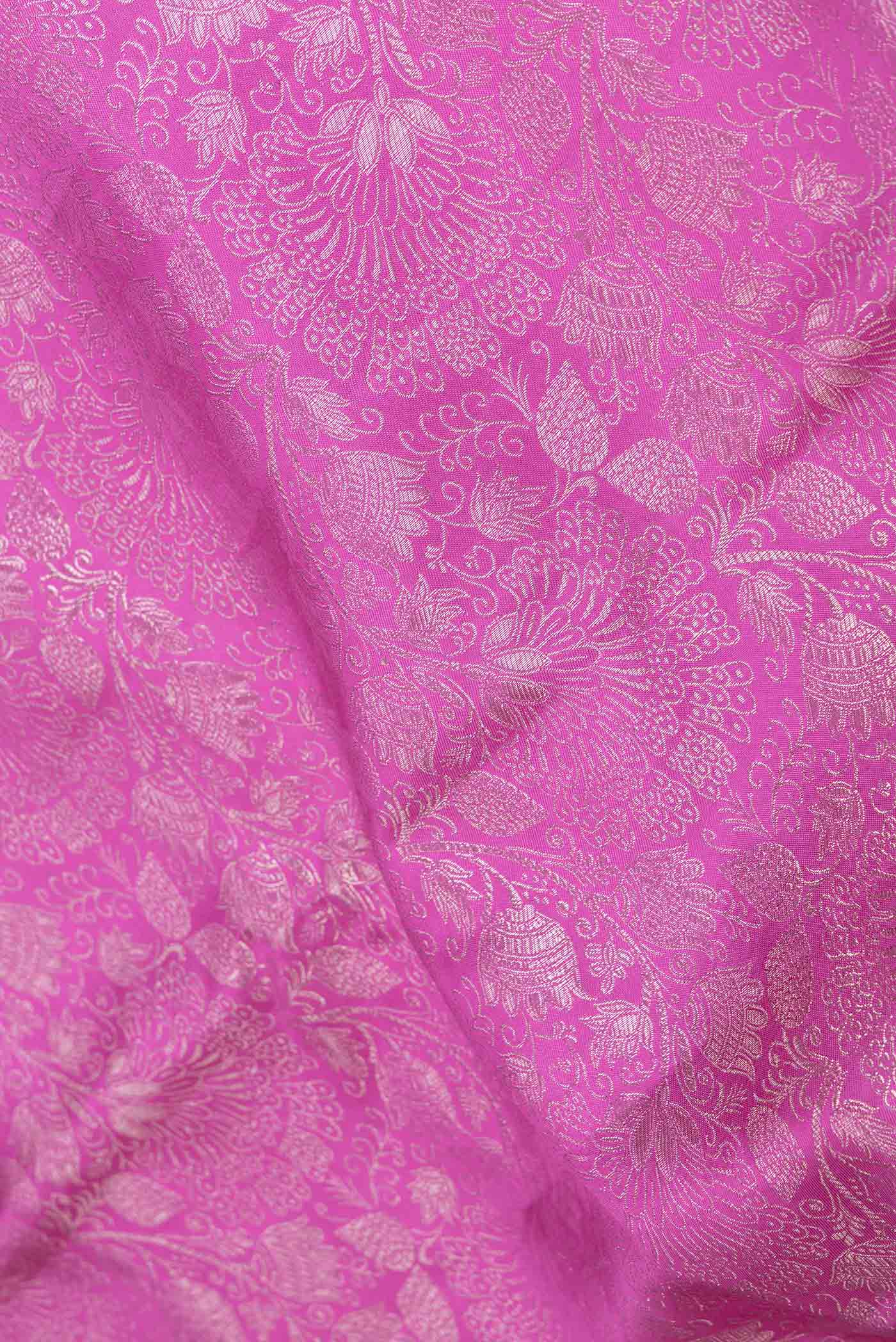 Magenta Dual Tone Kanjivaram Saree - Image 2