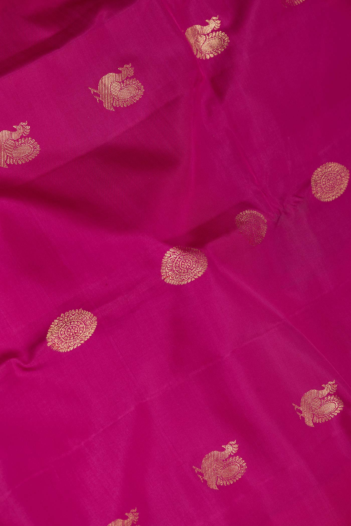 Magenta Dual Tone Kanjivaram Saree - Image 2