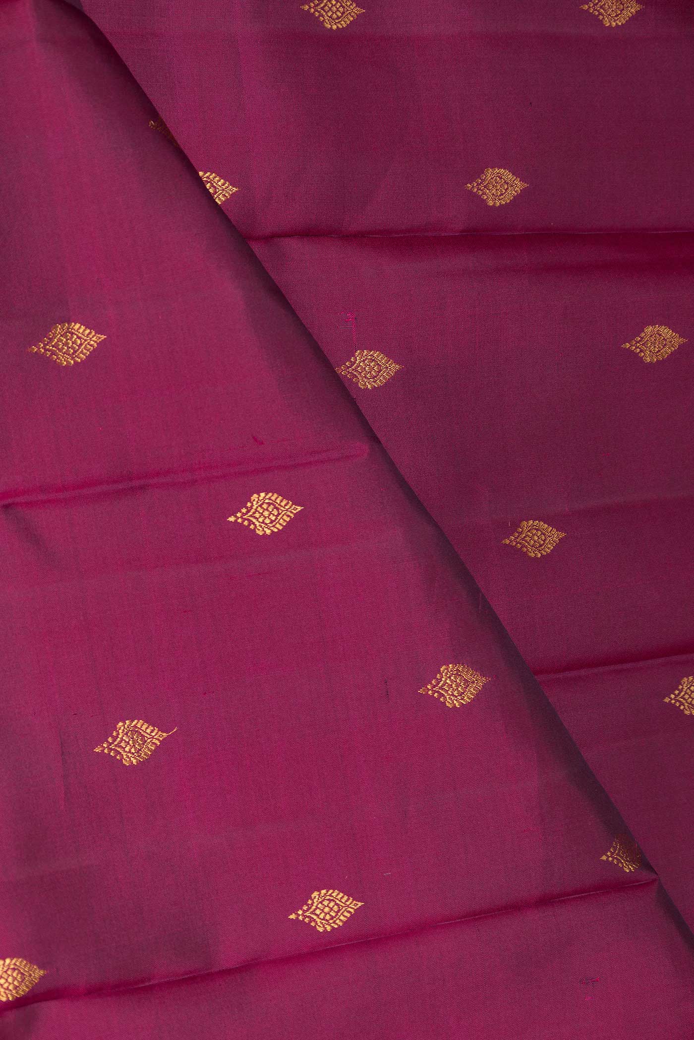 Magenta Dual Tone Kanchipuram Saree - Image 2