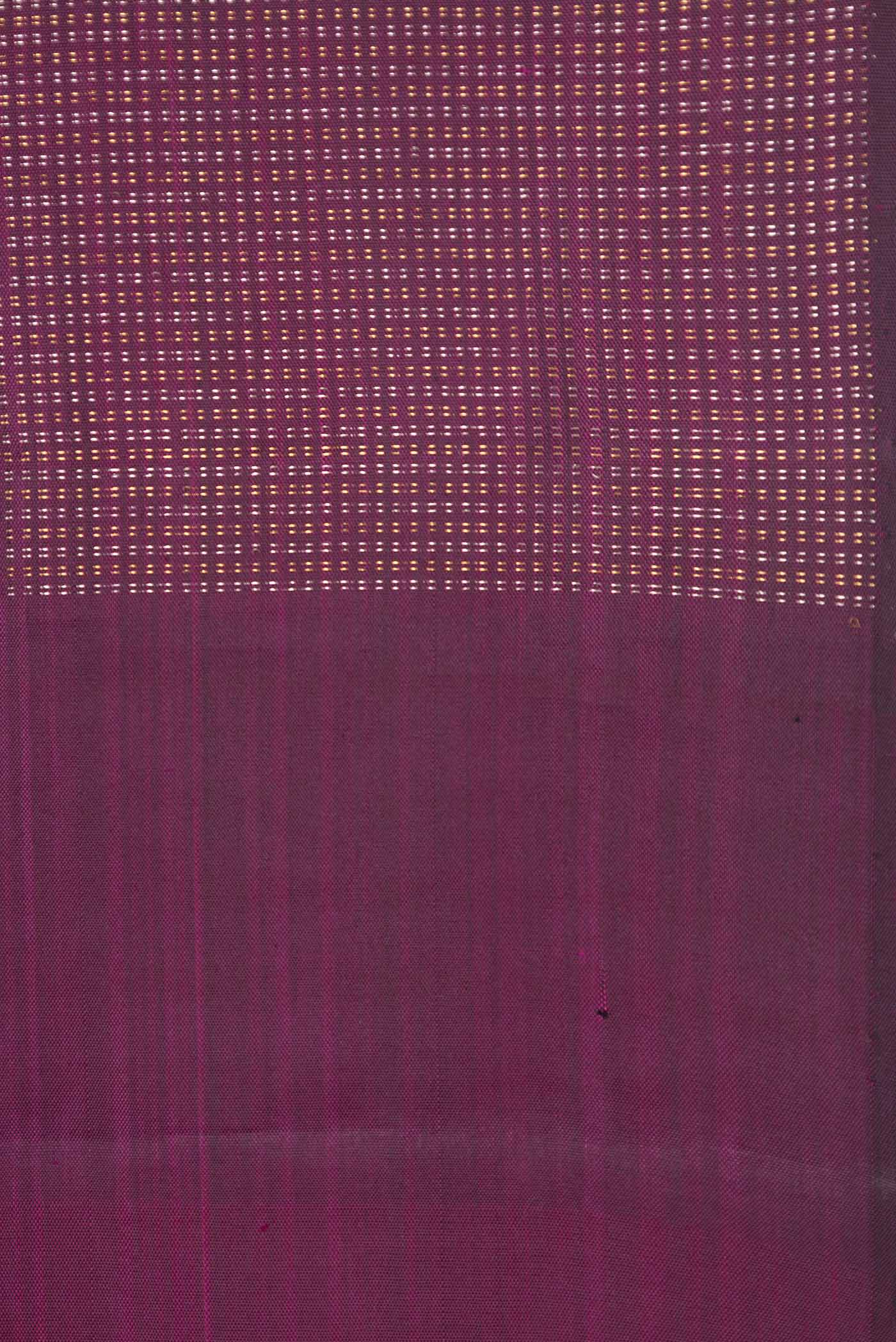 Magenta Dual Tone Kanchipuram Saree - Image 3
