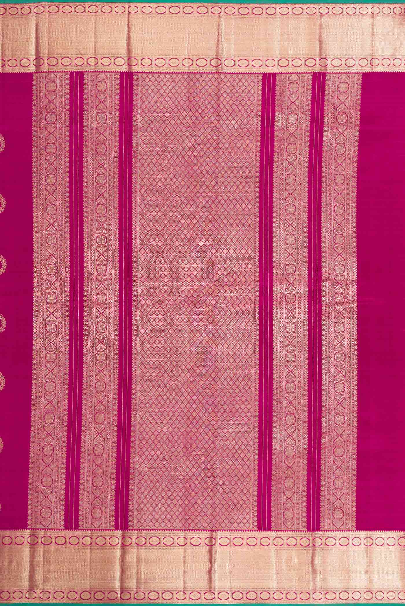 Magenta Dual Tone Kanjivaram Silk Saree - Image 7