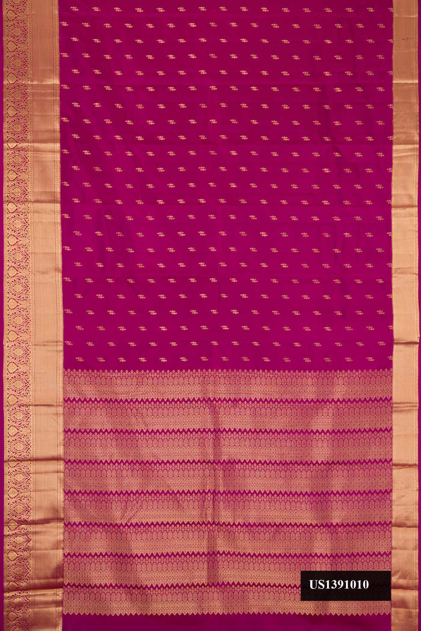 Magenta Dual Tone Kanchipuram Silk Saree