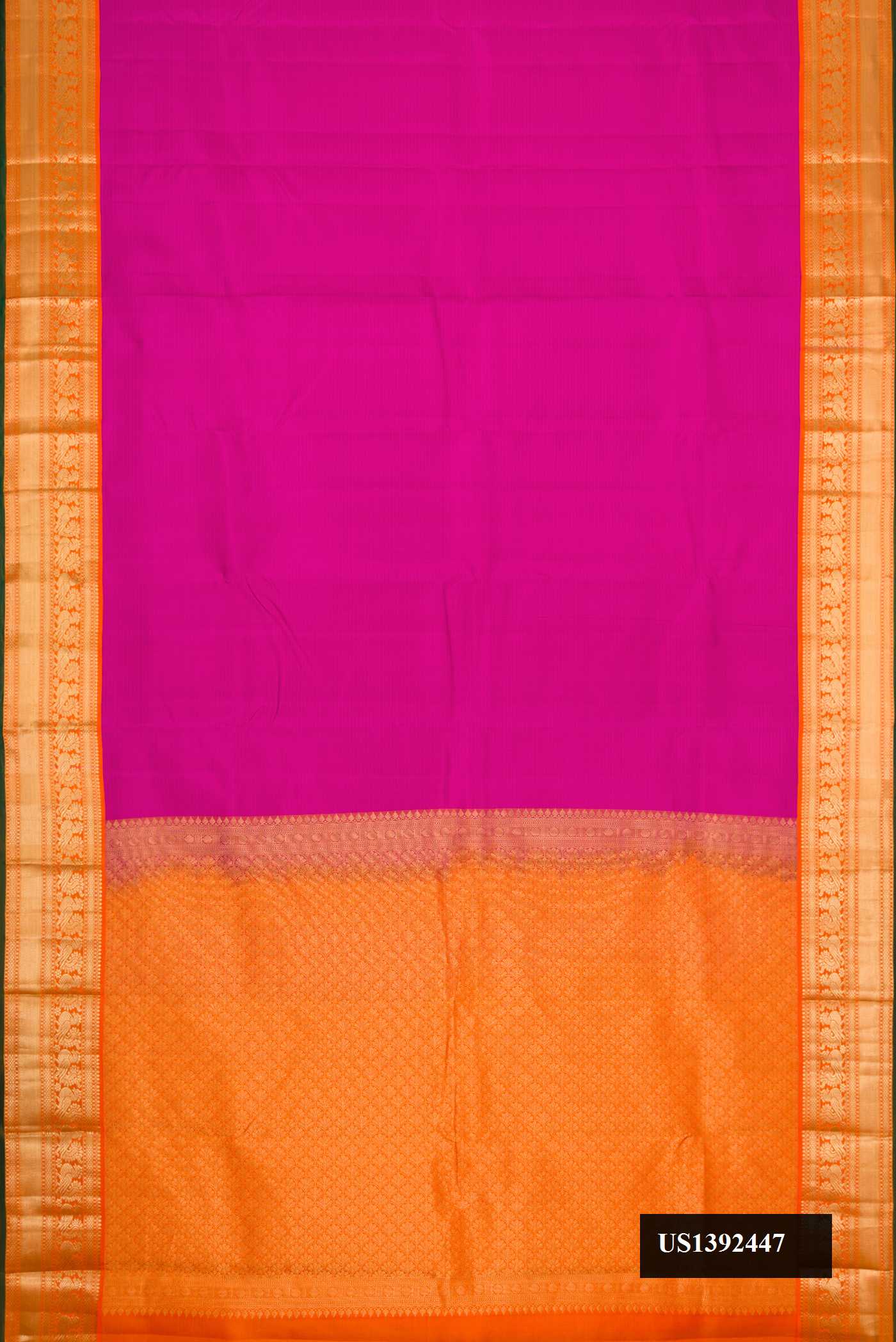 Magenta Dual Tone Kanchipuram Silk Saree