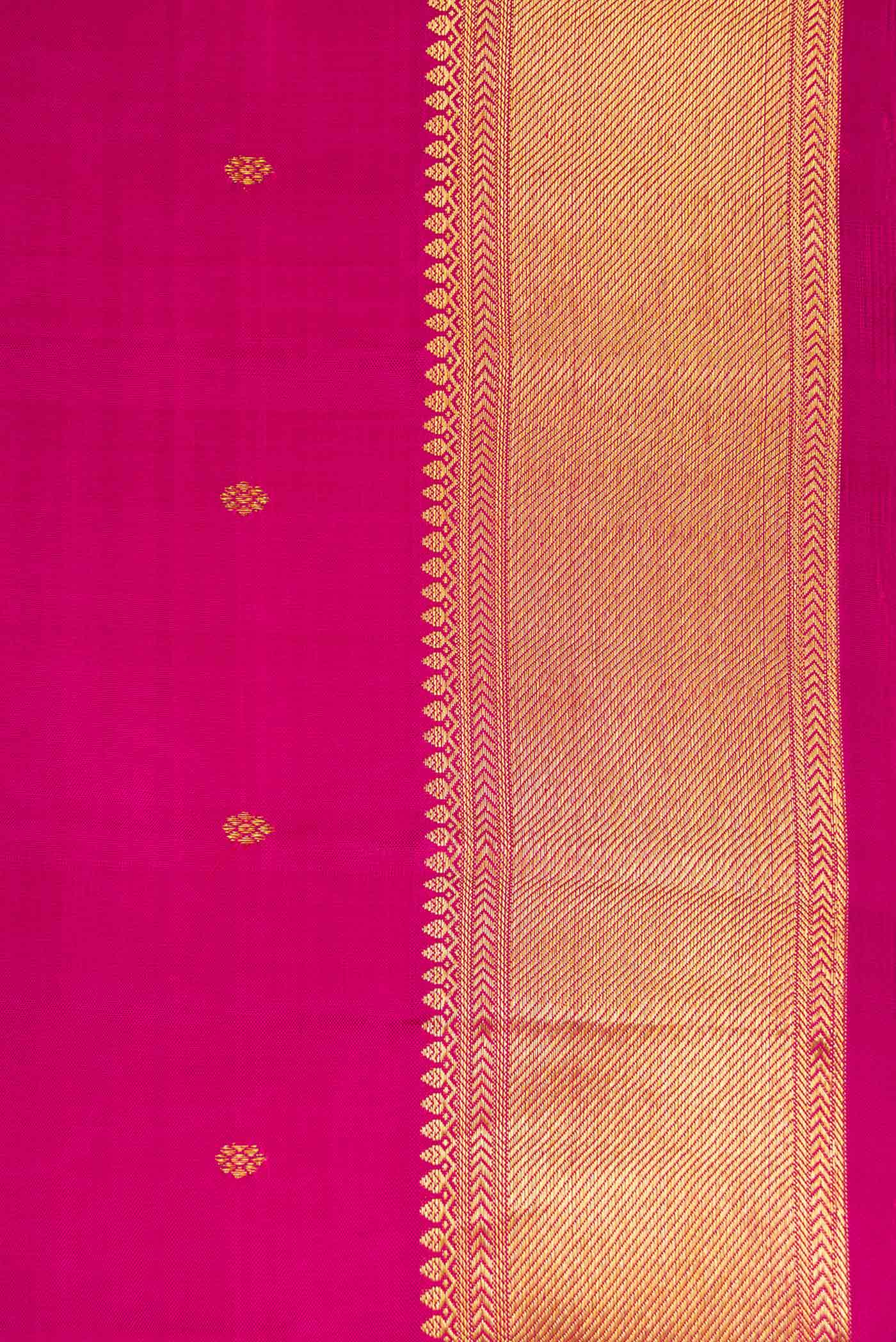 Magenta Kanchipuram Silk Saree - Image 3