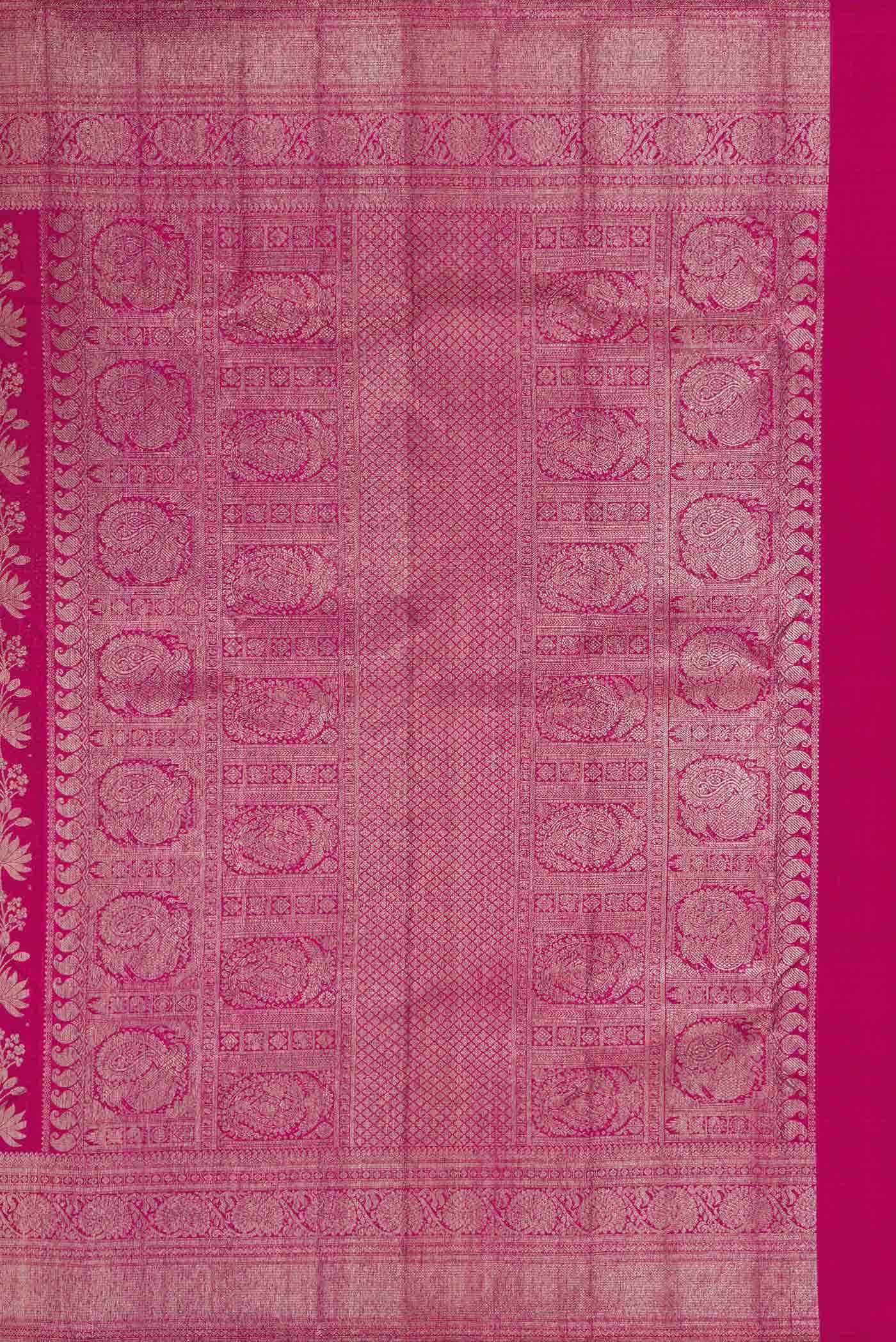 Magenta Dual Tone Kanchipuram Silk Saree - Image 5