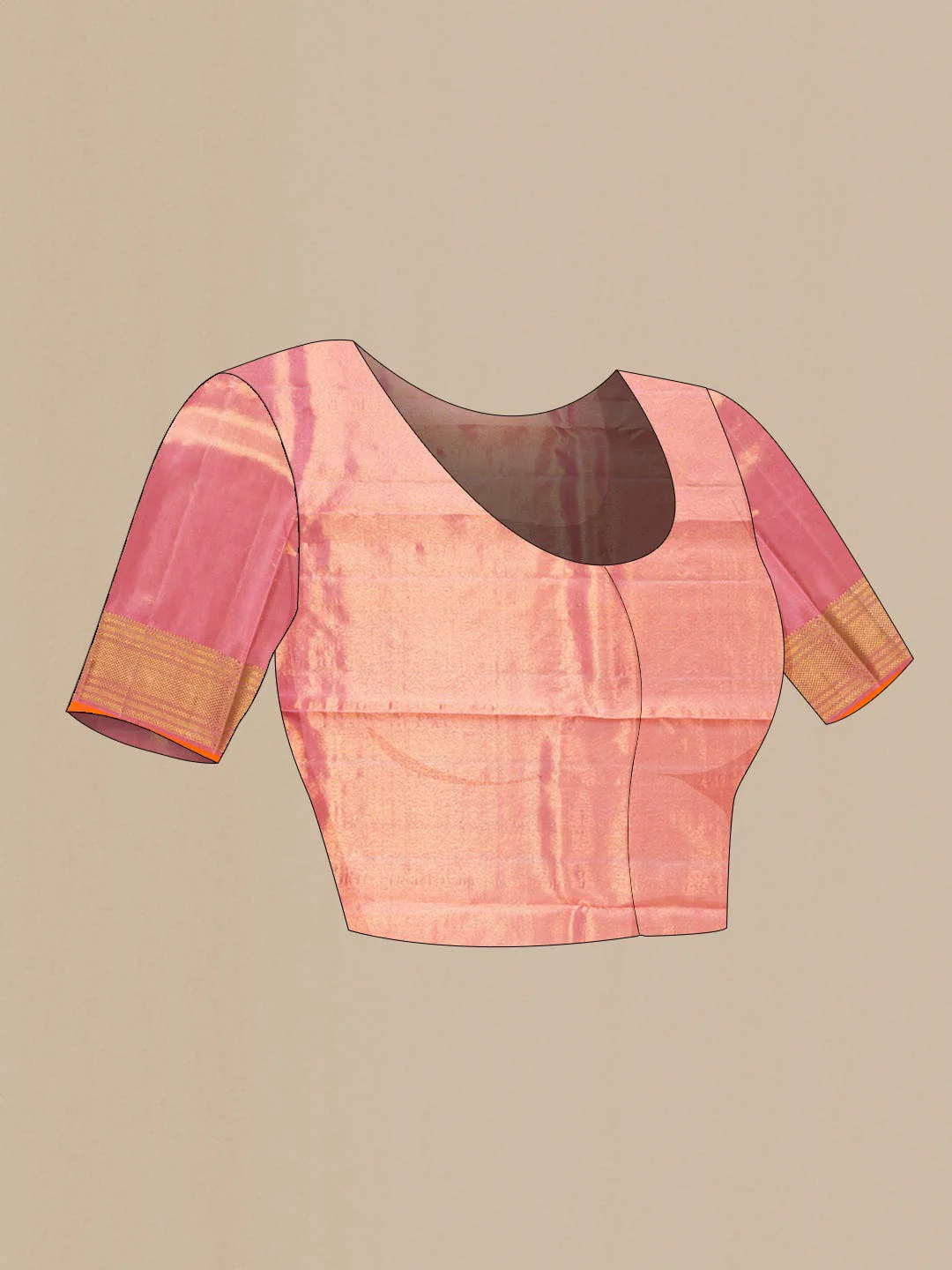 Magenta Kanchipuram Silk Saree - Image 6