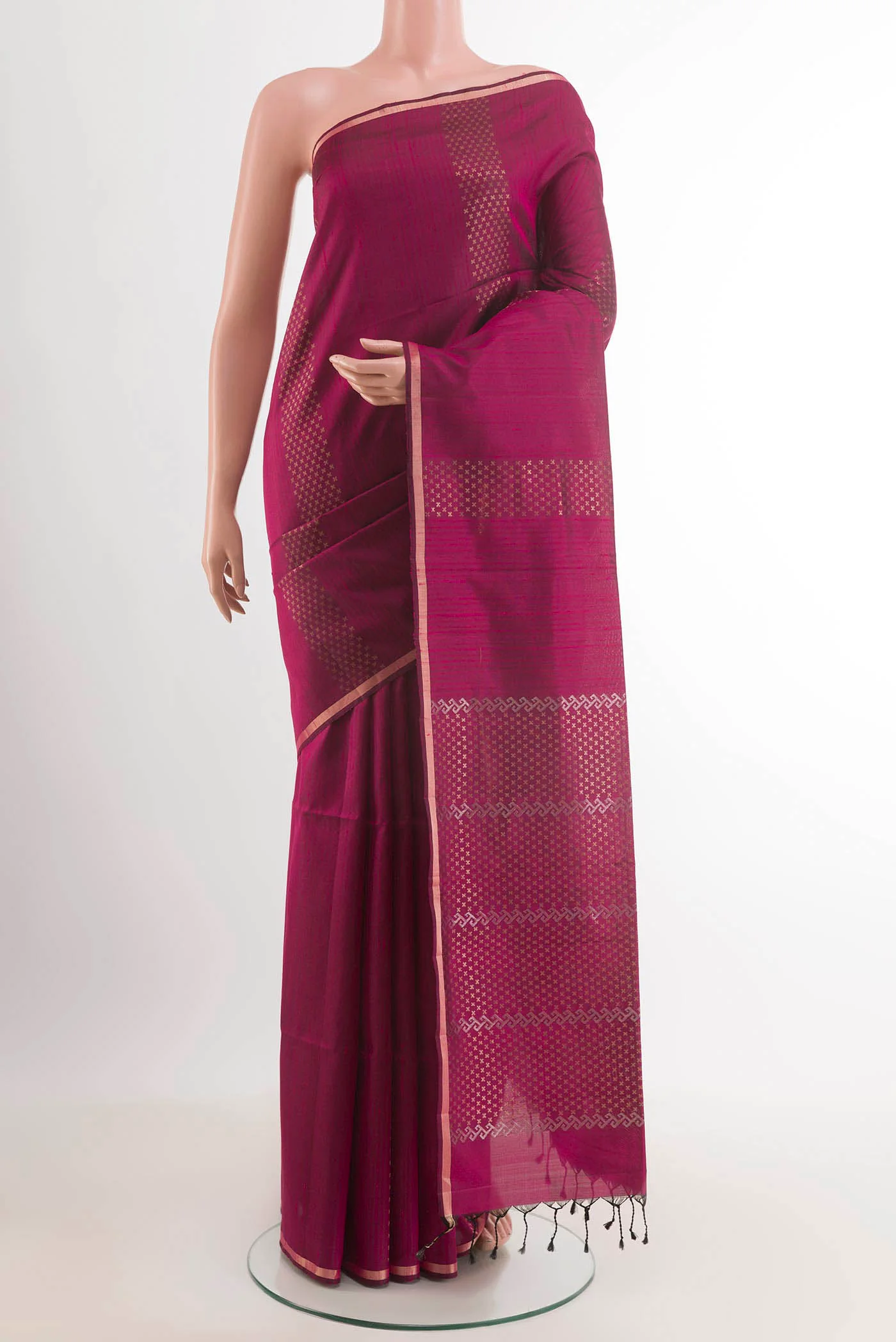 Magenta Soft Silk Saree