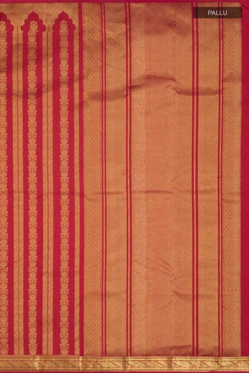 Mangalam-Red Kanchipuram Silk Saree - Image 8