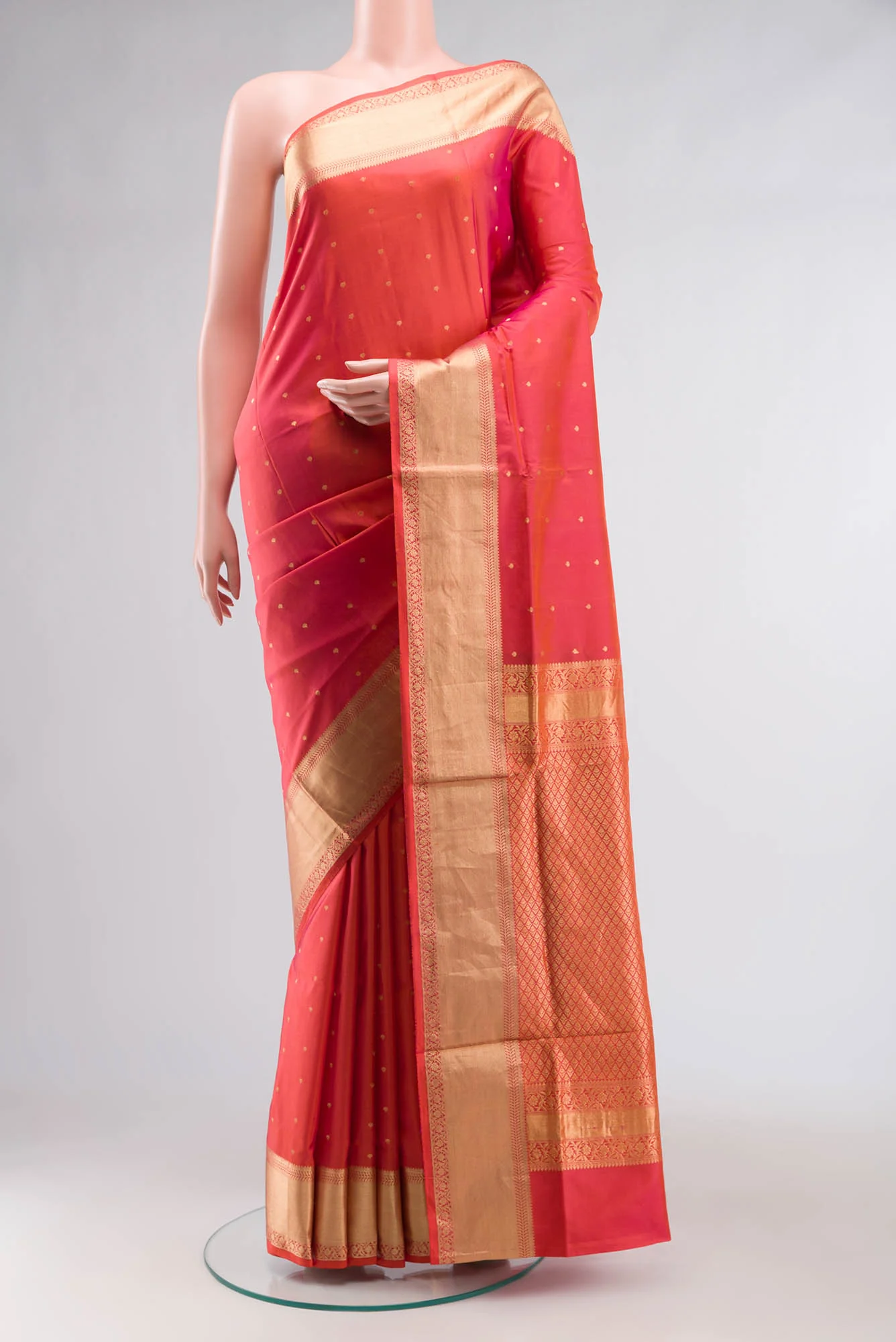 Maroon Banarasi Raw Silk Saree