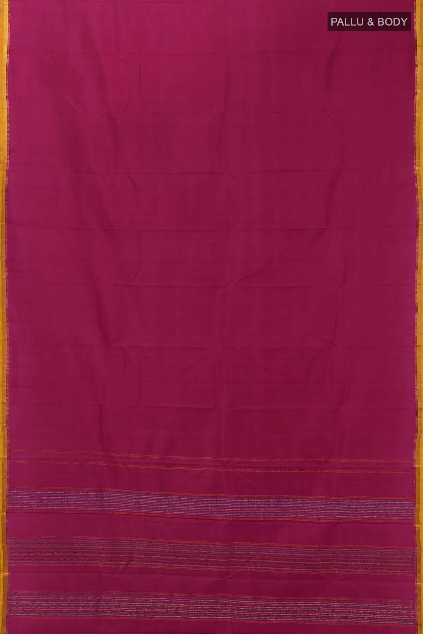 Pure Silk Pure Zari Maroon Kanchipuram Saree - Image 5