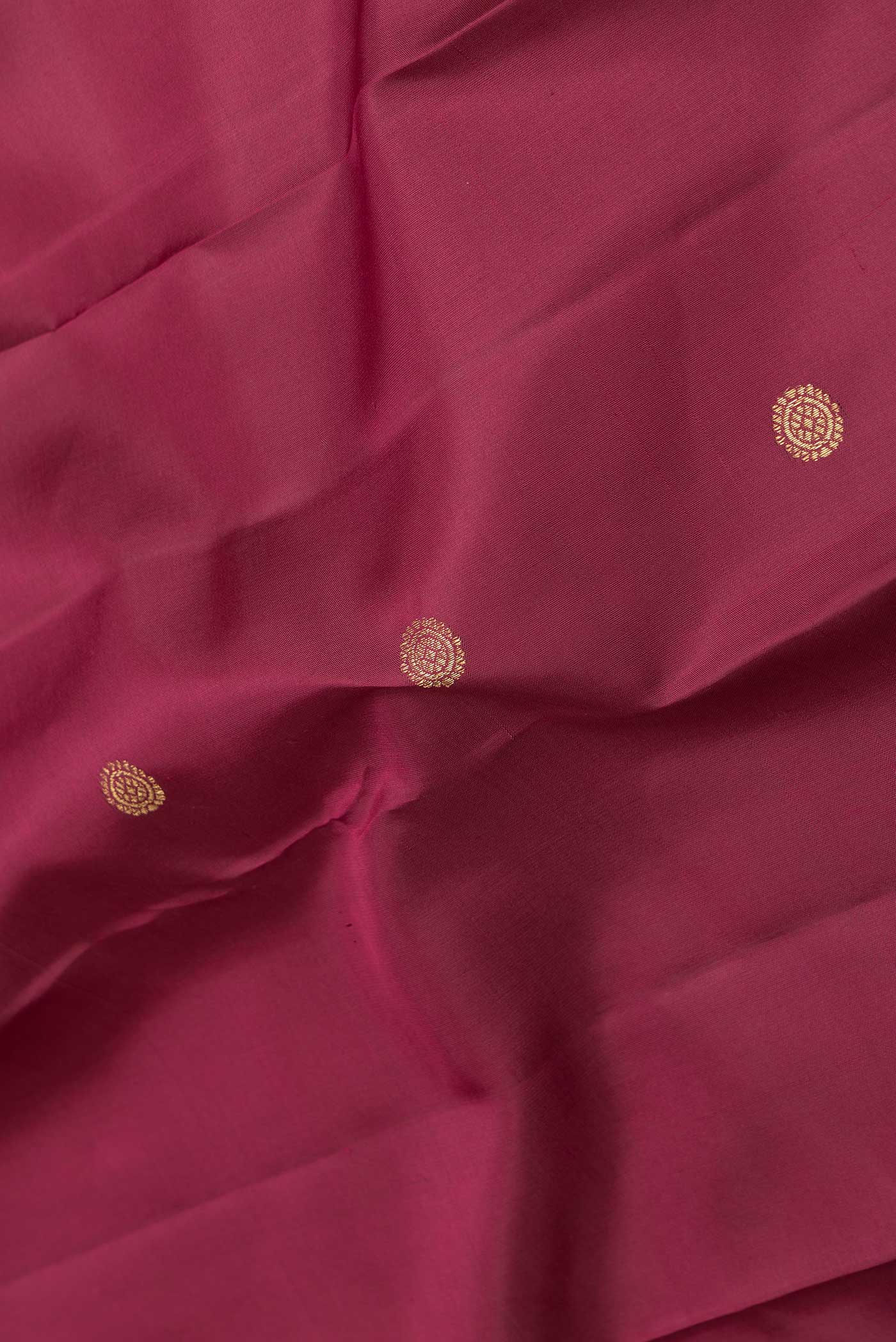 Maroon Dual Tone Kanjivaram Saree - Image 2