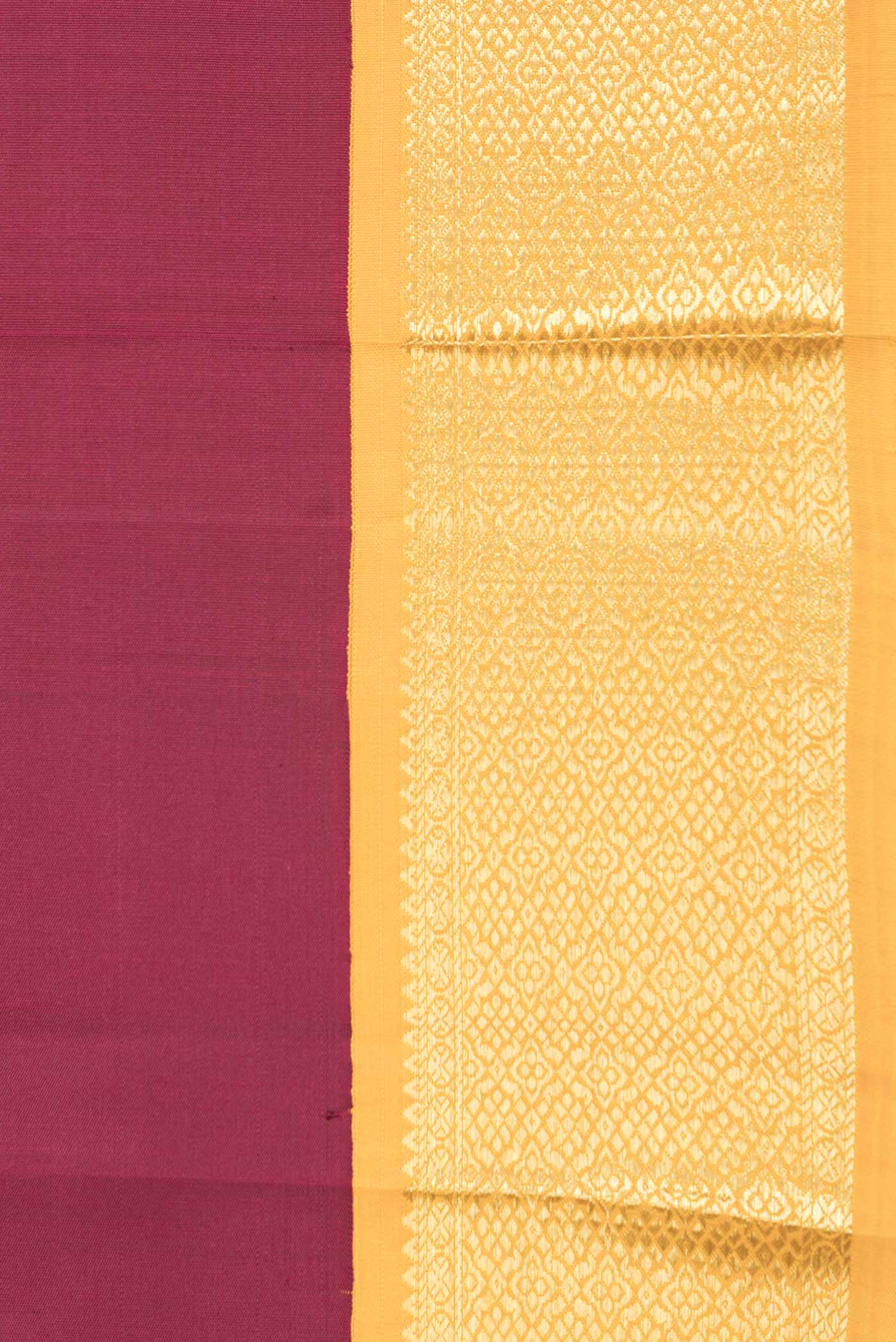 Maroon Dual Tone Kanjivaram Saree - Image 3