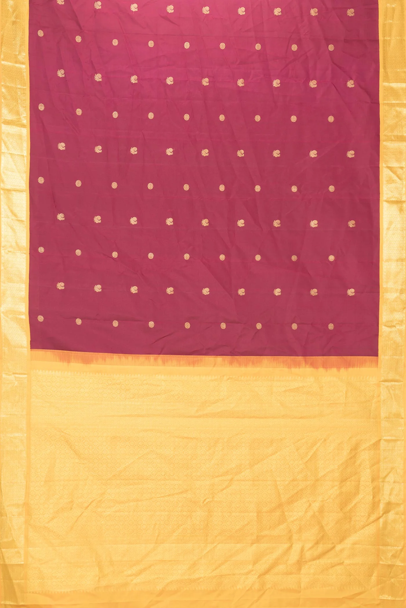 Maroon Dual Tone Kanjivaram Saree - Image 6