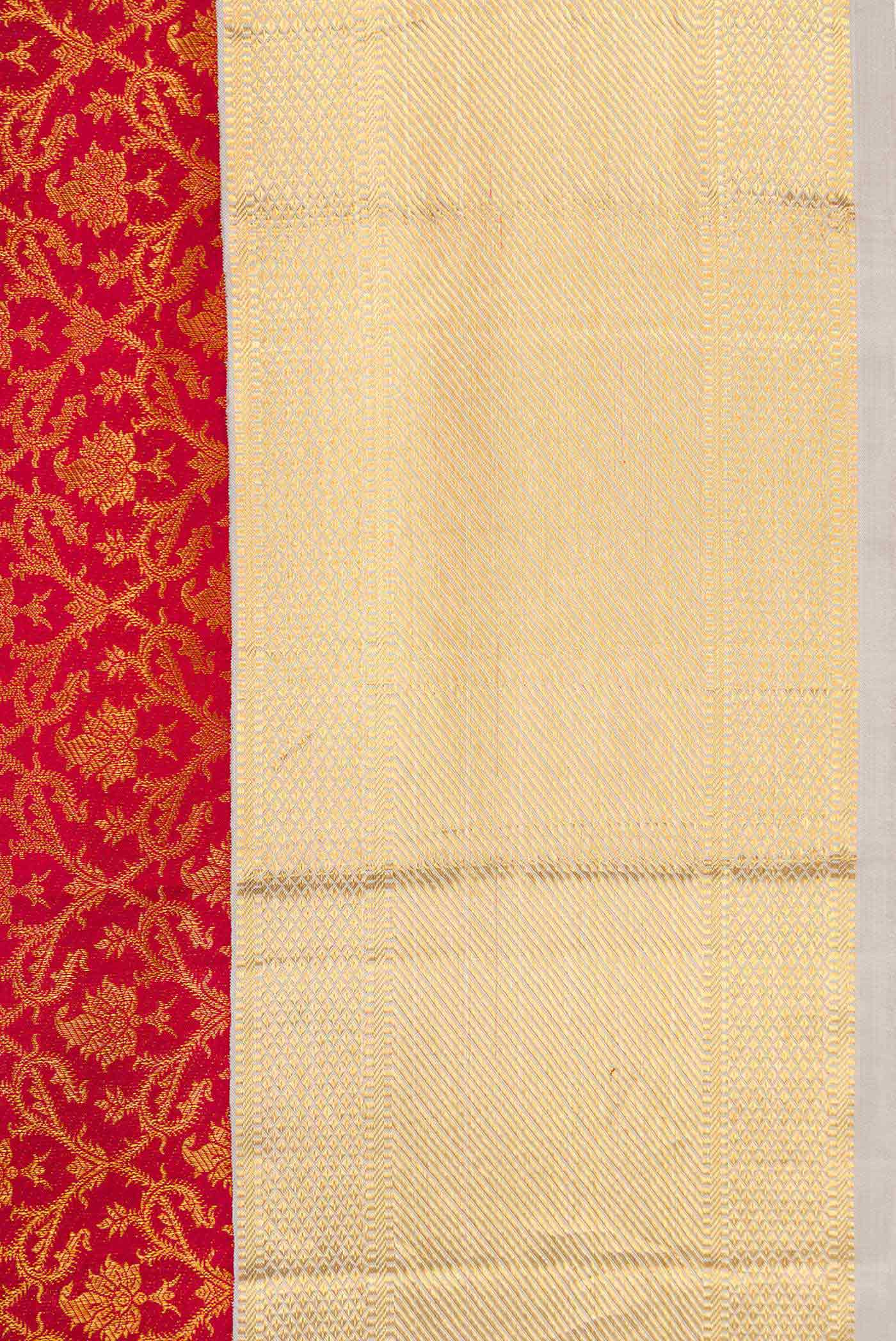 Maroon Dual Tone Kanchipuram Saree - Image 3