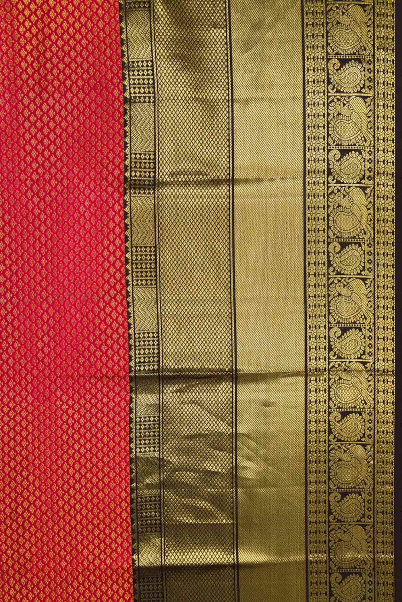 Maroon Dual Tone Kanchipuram Saree - Image 3