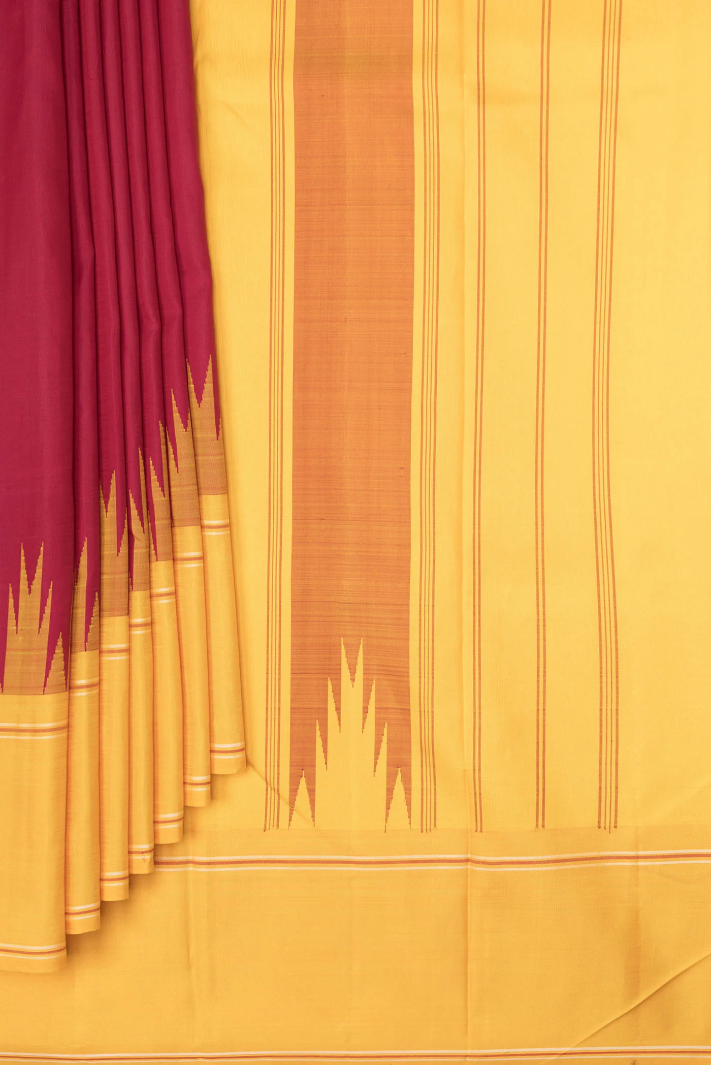 Maroon Kanchipuram Saree - Image 4