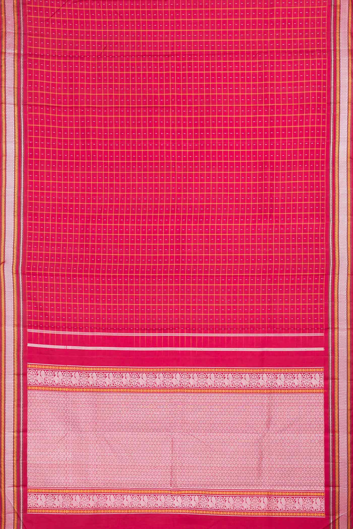Maroon Dual Tone Kanchipuram Saree - Image 6