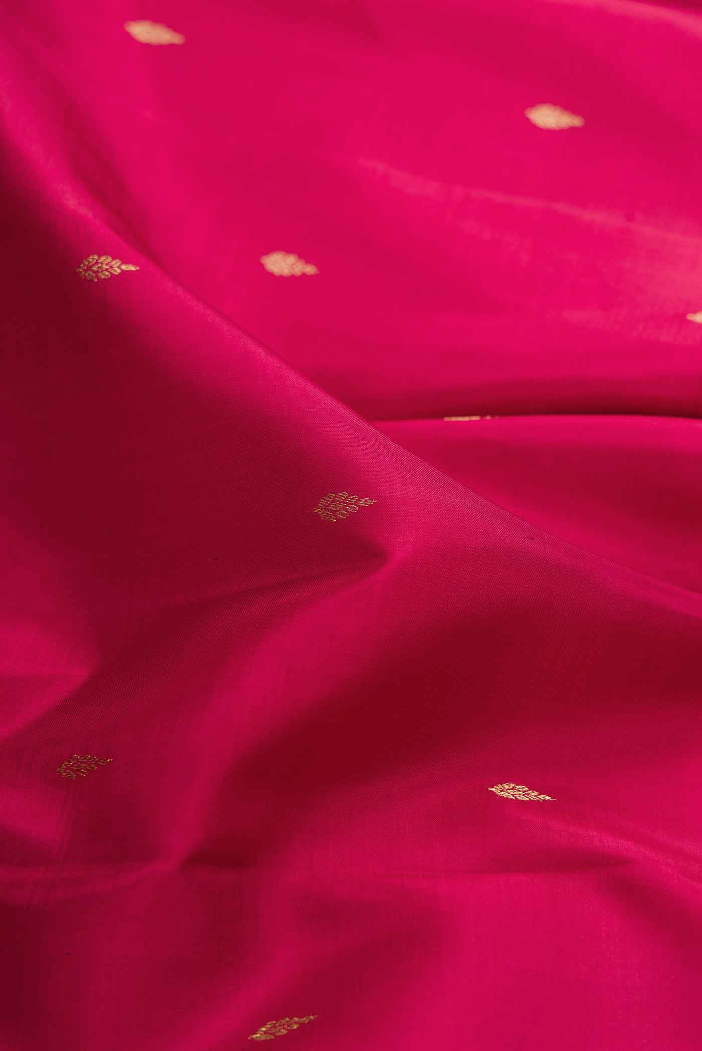 Dark Pink Kanchipuram Silk Saree - Image 2