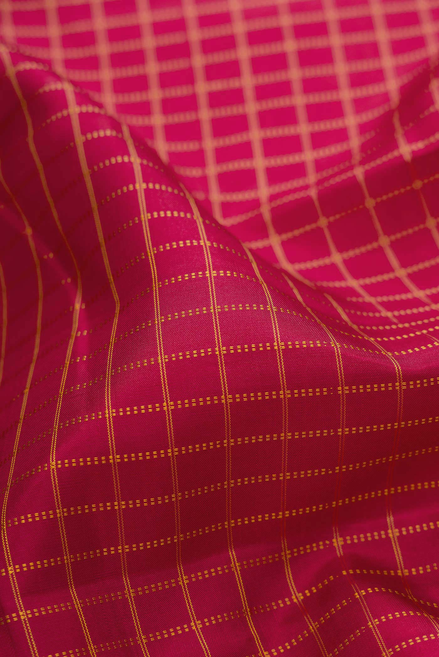 Pure Silk Pure Zari Maroon Kanchipuram Saree - Image 2
